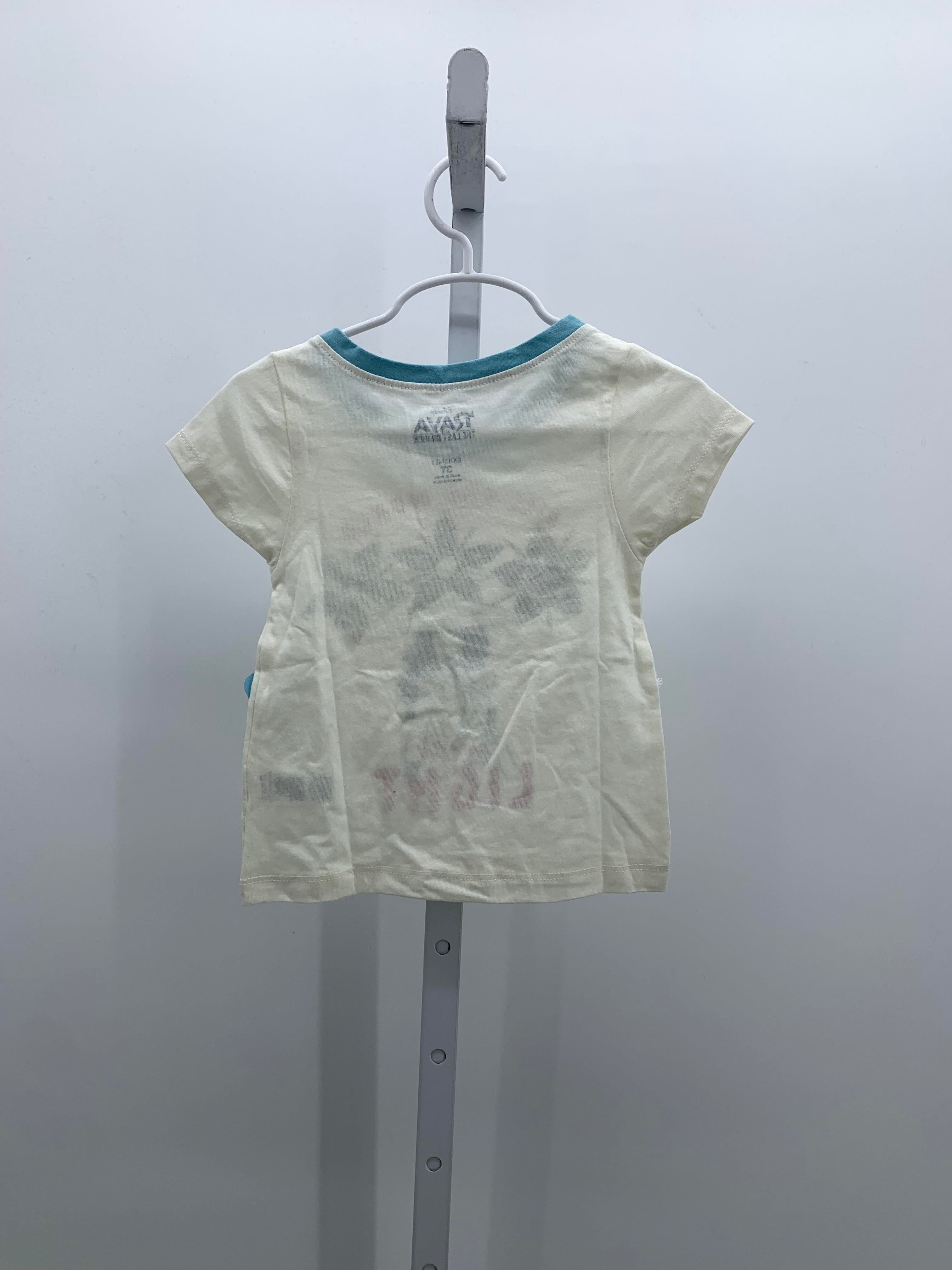 Disney Size 3T Girls Short Sleeve Shirt