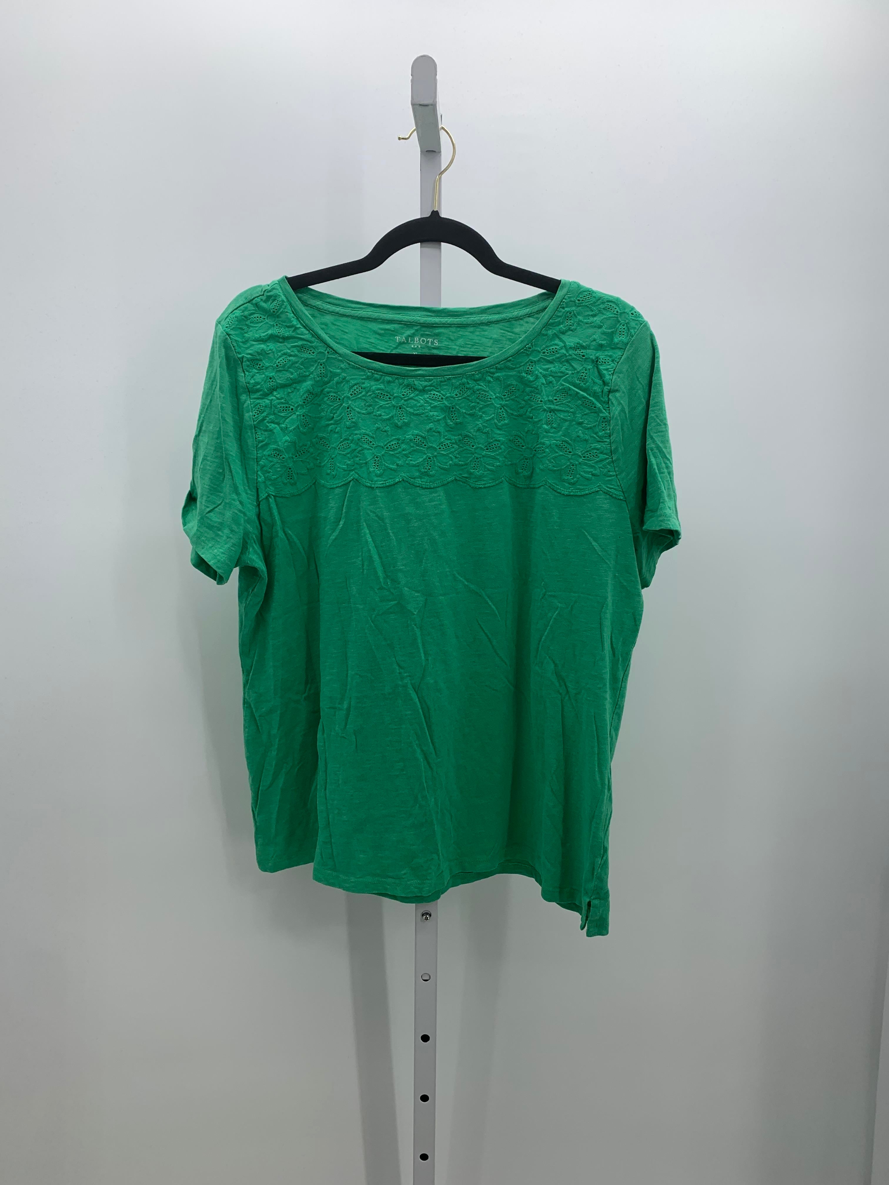 Talbots Size Extra Large Misses Short Sleeve Shirt