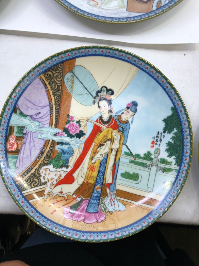 10 ASIAN STYLE PLATES.