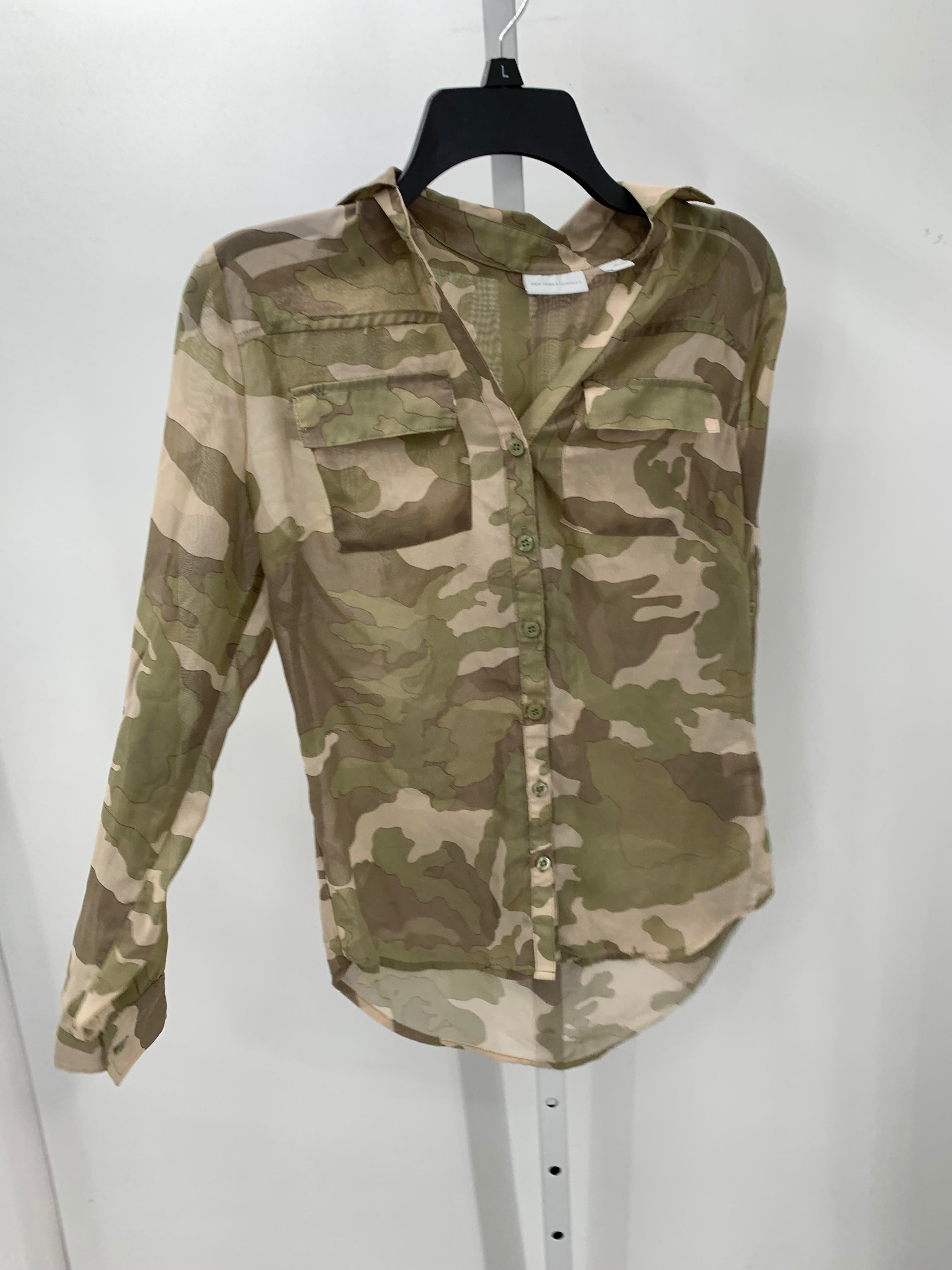 New York & co. Size X Small Misses Long Sleeve Shirt
