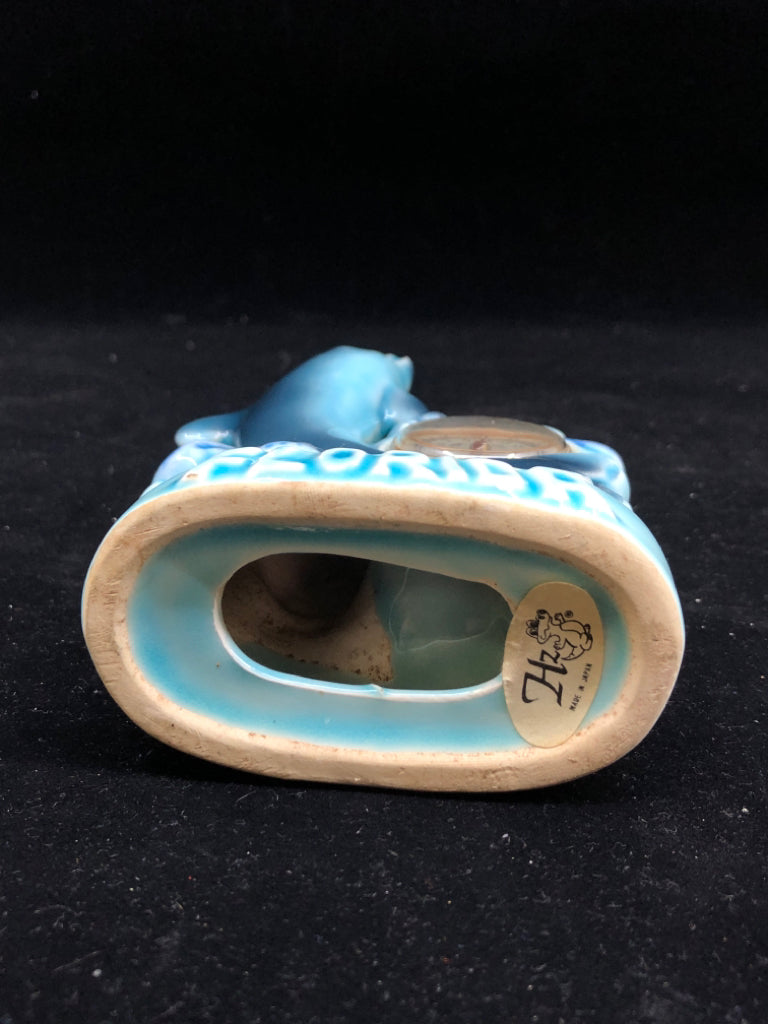 VTG DOLPHIN FLORIDA CLOCK.