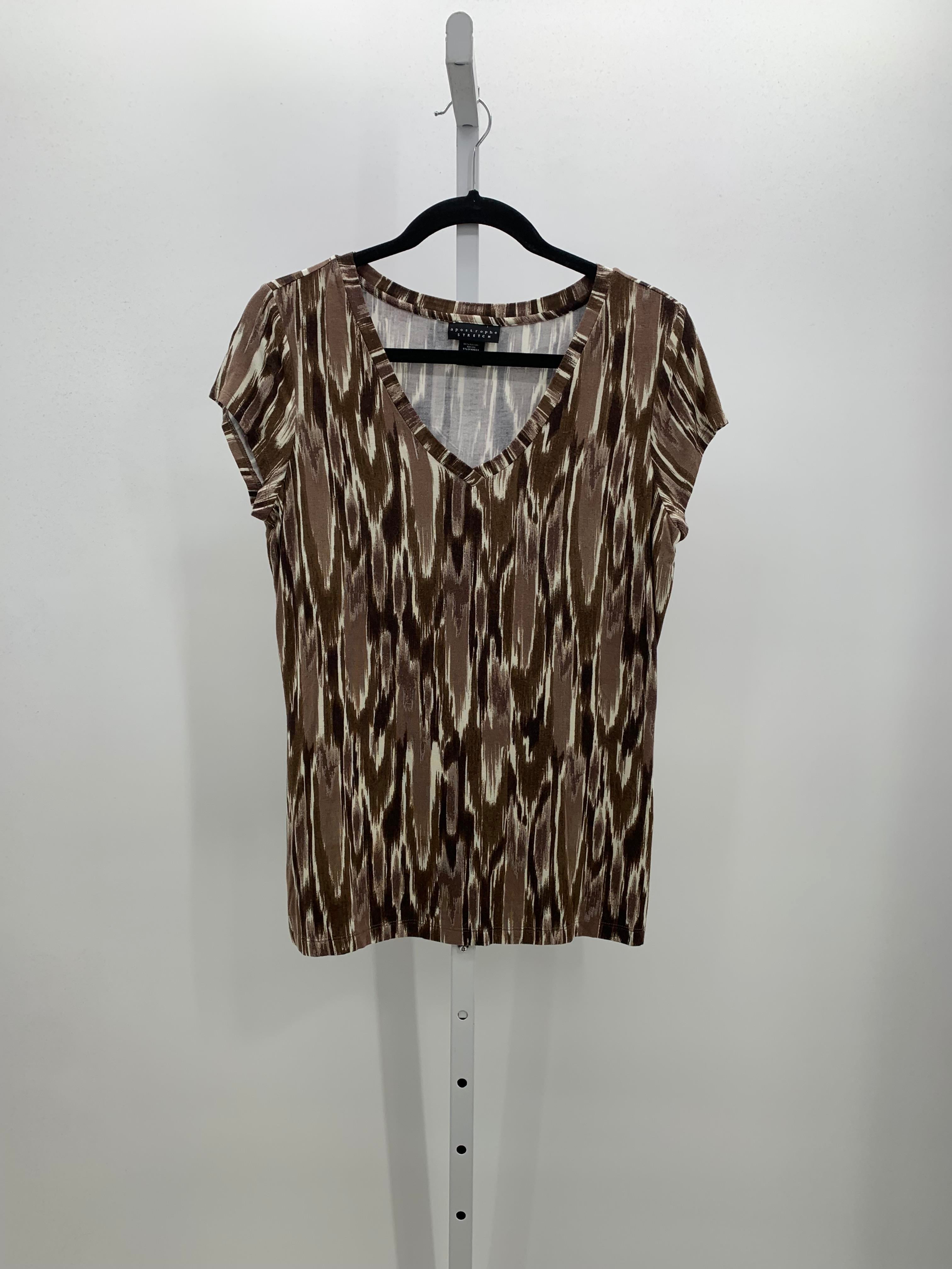 Apostrophe Size Medium Misses Short Sleeve Shirt