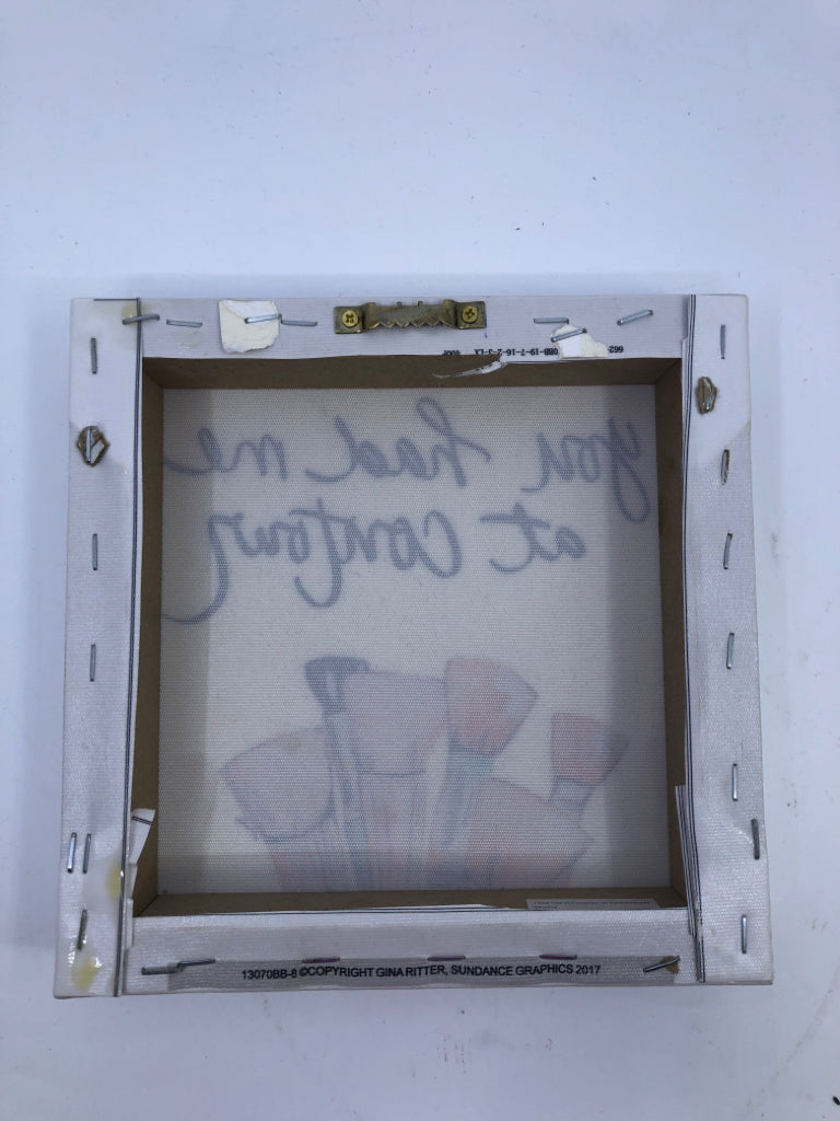 YOU HAD ME- MAKE UP BRUSHES WALL ART.