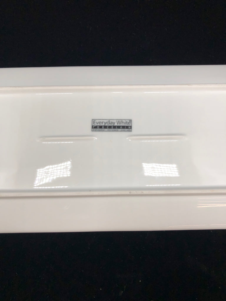 CURVED EDGES PORCELAIN PLATTER.