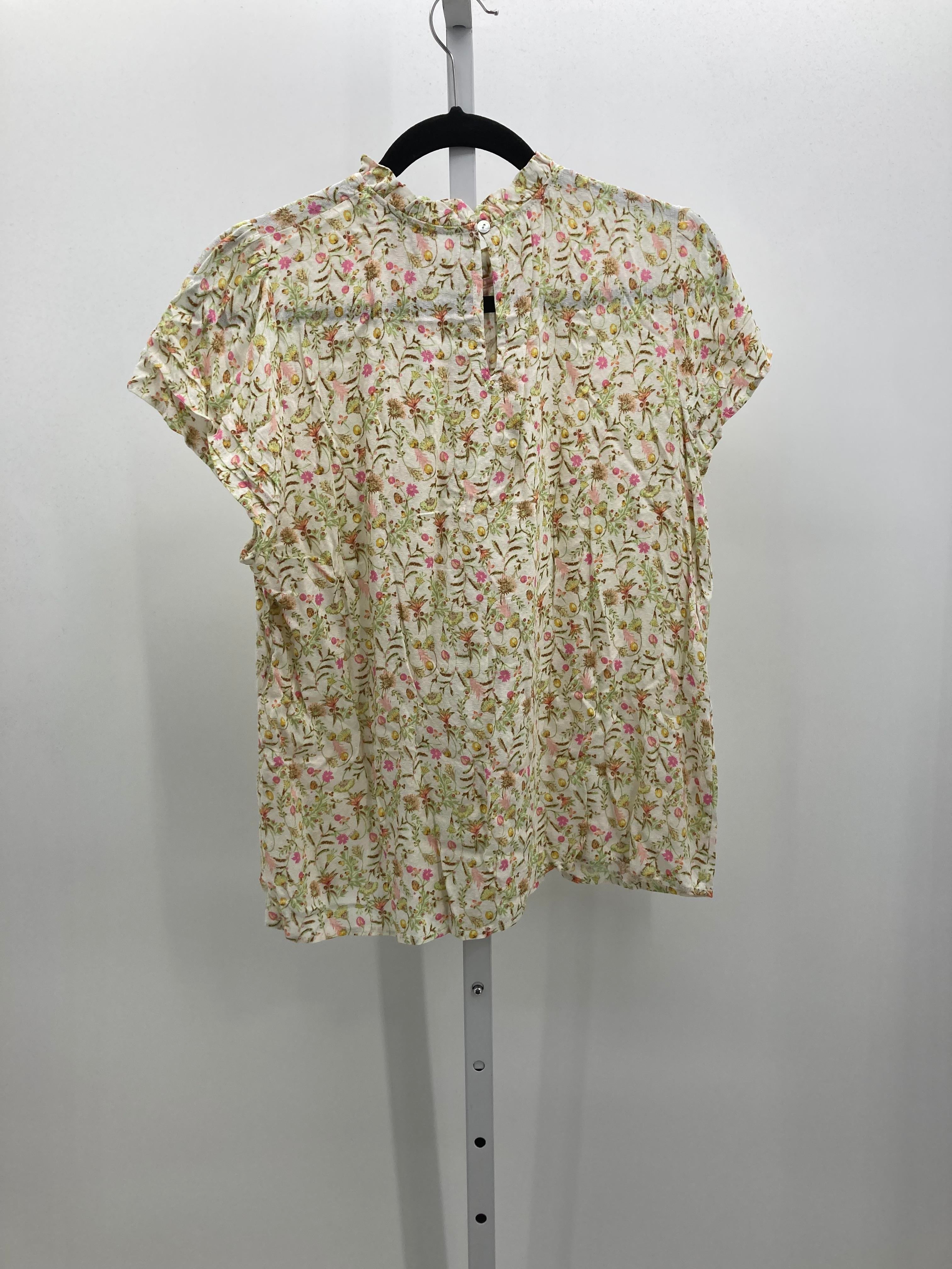 Rose & Olive Size Large Misses Short Sleeve Shirt