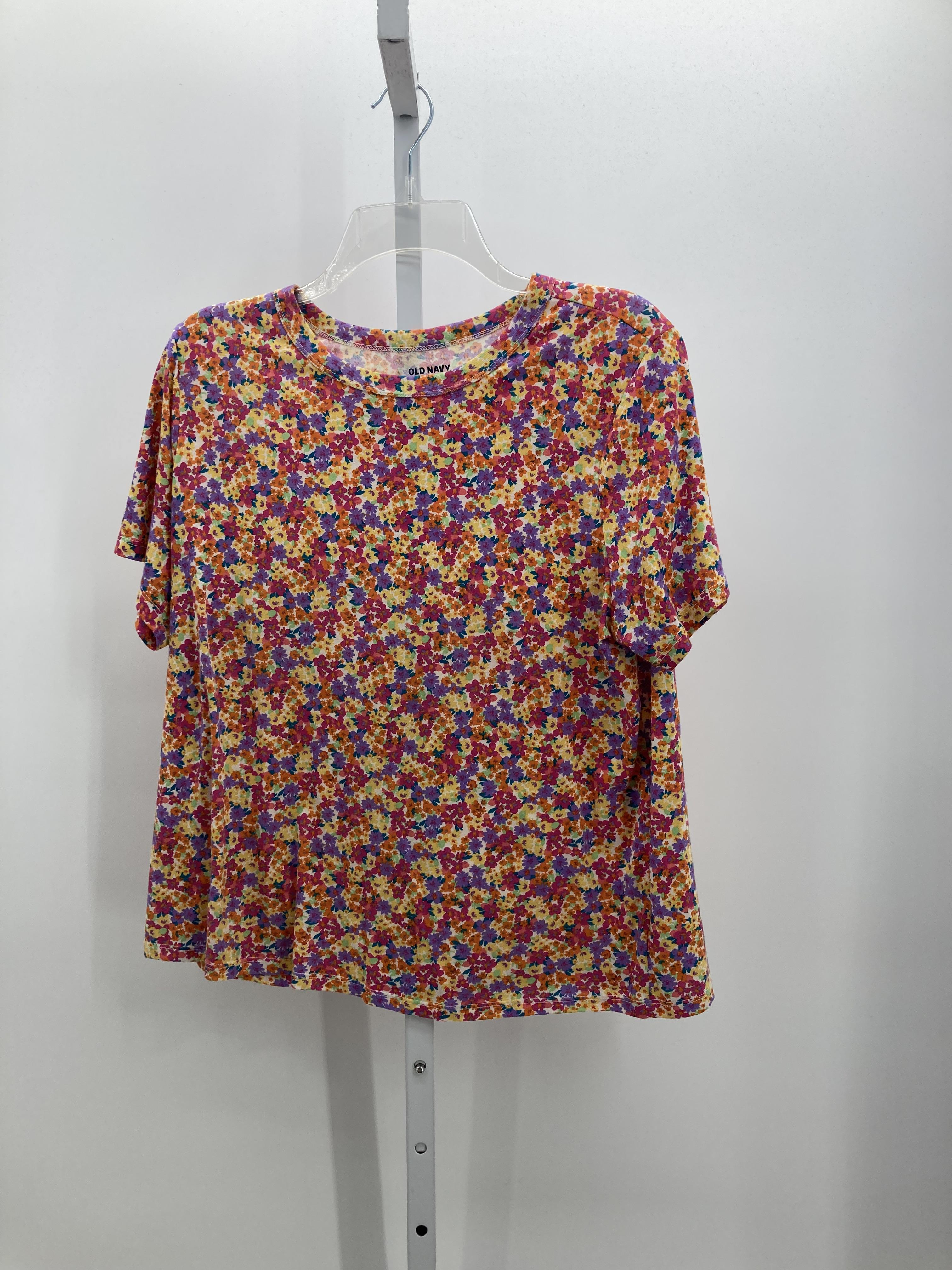 Old Navy Size Large Misses Short Sleeve Shirt