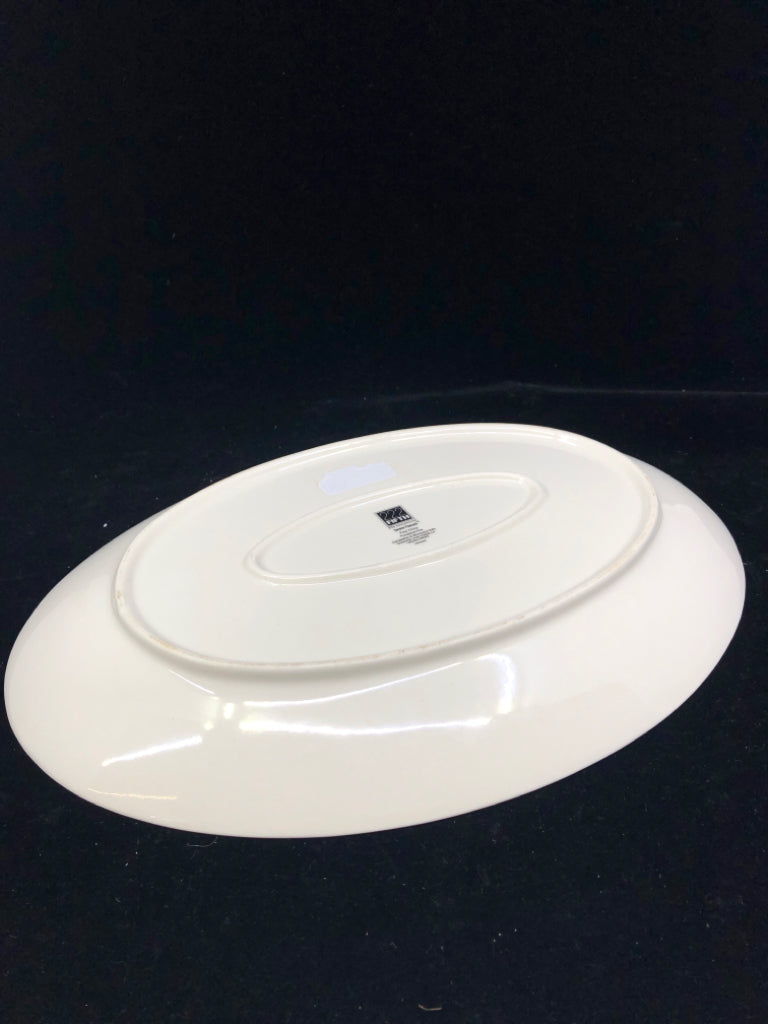 OVAL PEACOCK PLATTER.