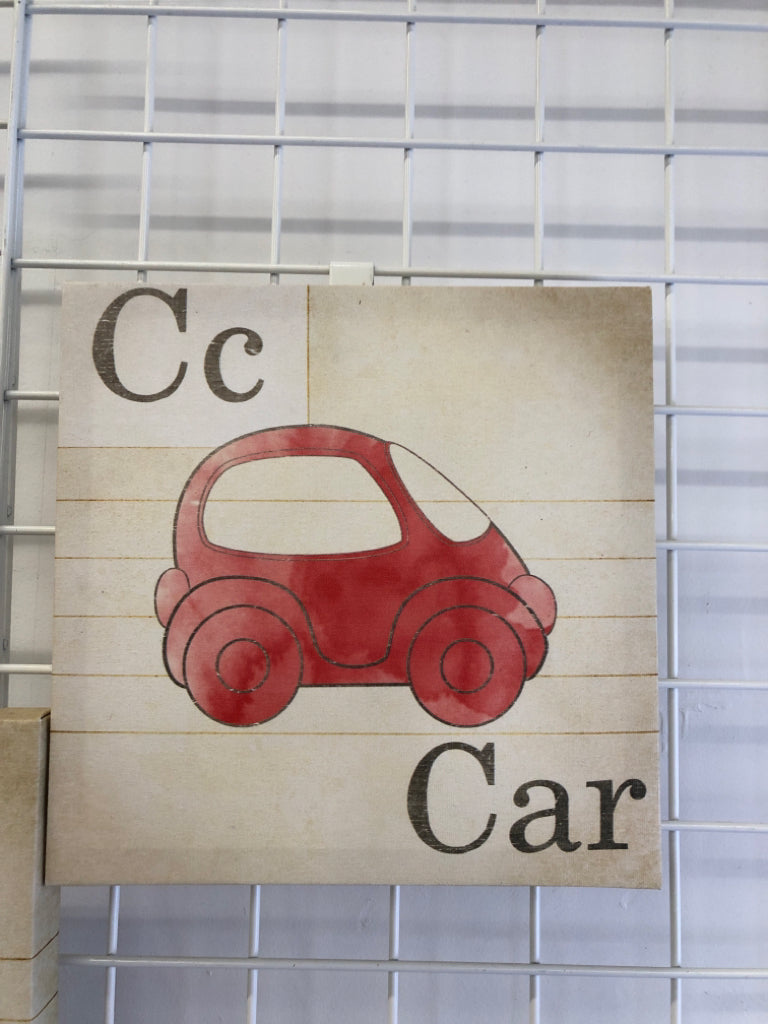 3 A-B-C CANVAS PRINTS.