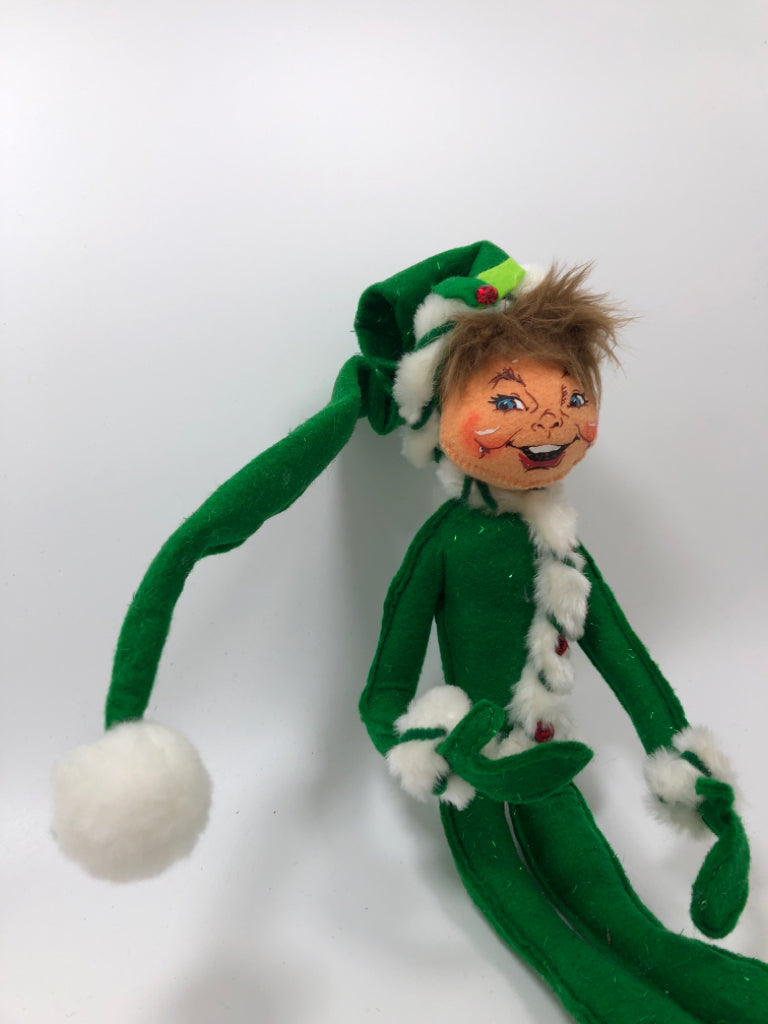 ANNALEE GREE LONG LEGGED ELF.