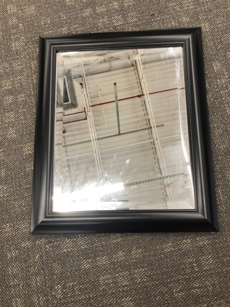 MIRROR W/BLACK FRAME.