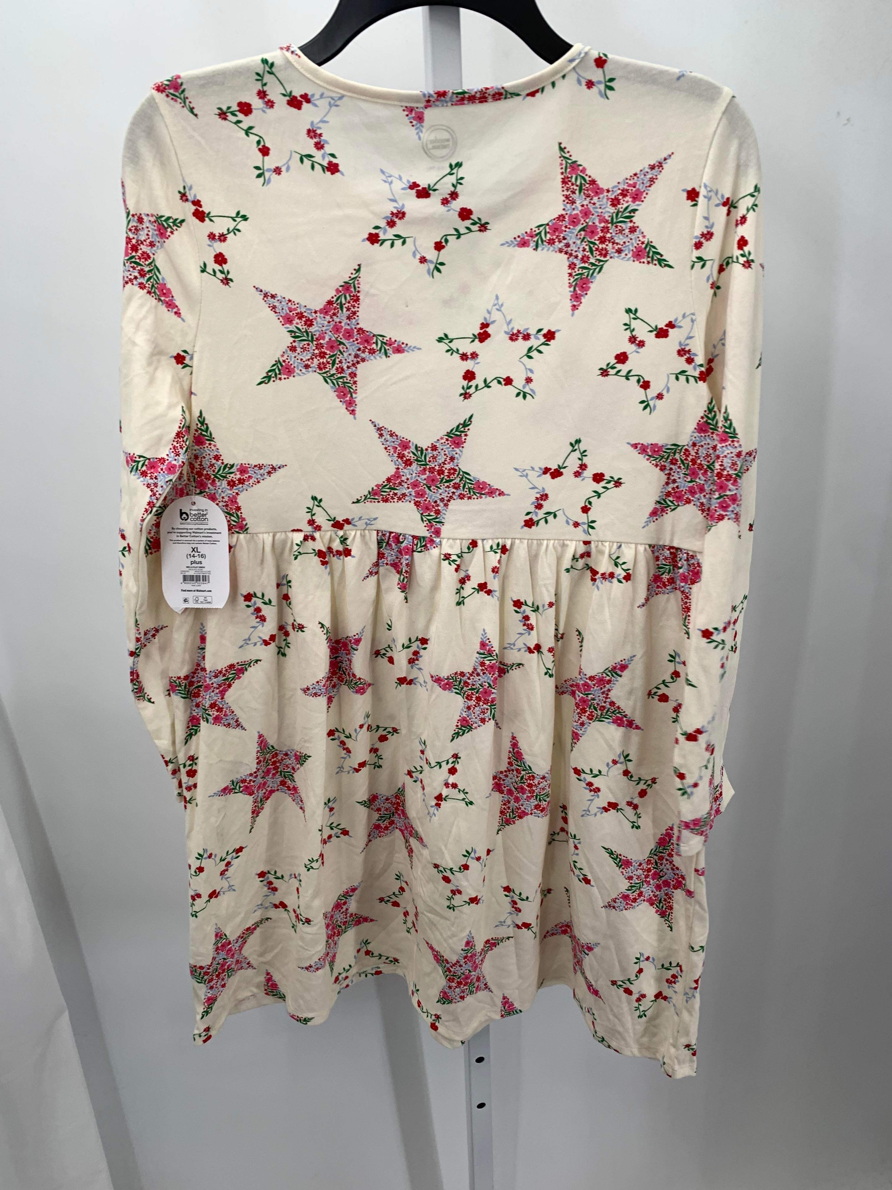 Wonder Nation Size 14-16 Girls Long Sleeve Dress