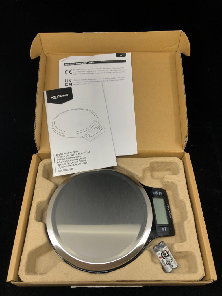 NIB AMAZON BASICS DIGITAL KITCHEN SCALE.