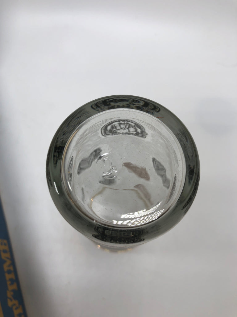8 VTG COIN PRINTED PARTY TIME GLASSES IN BOX.