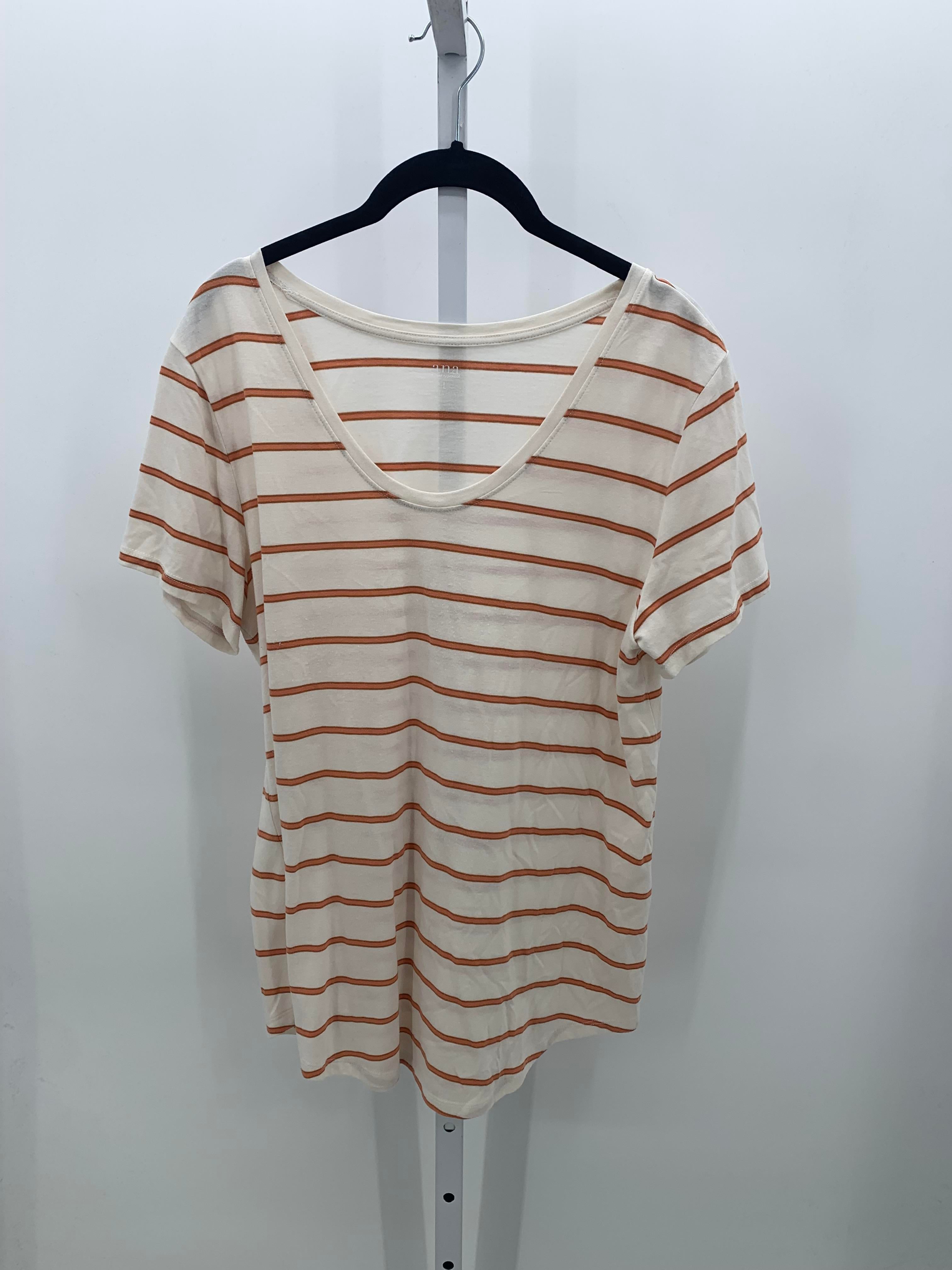 A.N.A. Size Large Misses Short Sleeve Shirt