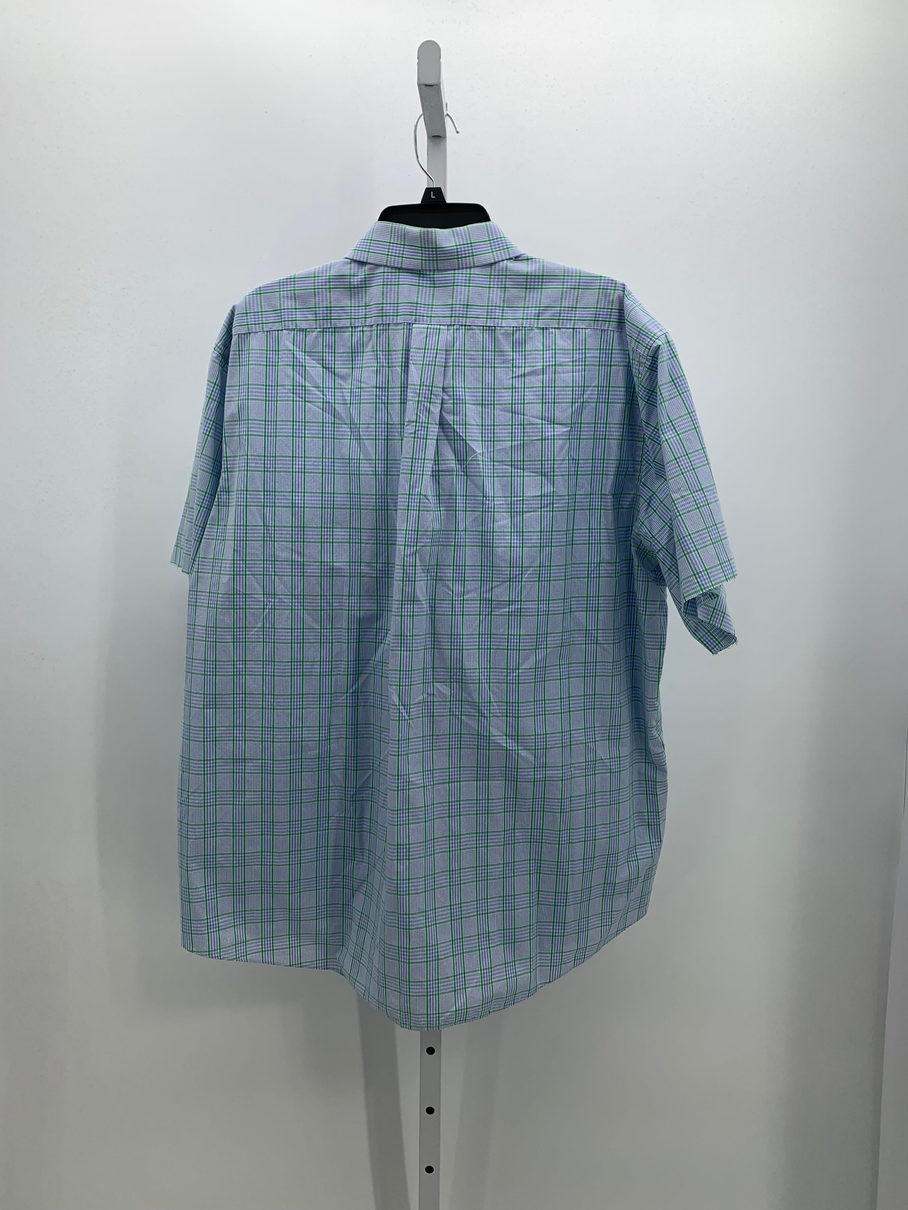 GREEN WHITE PLAID