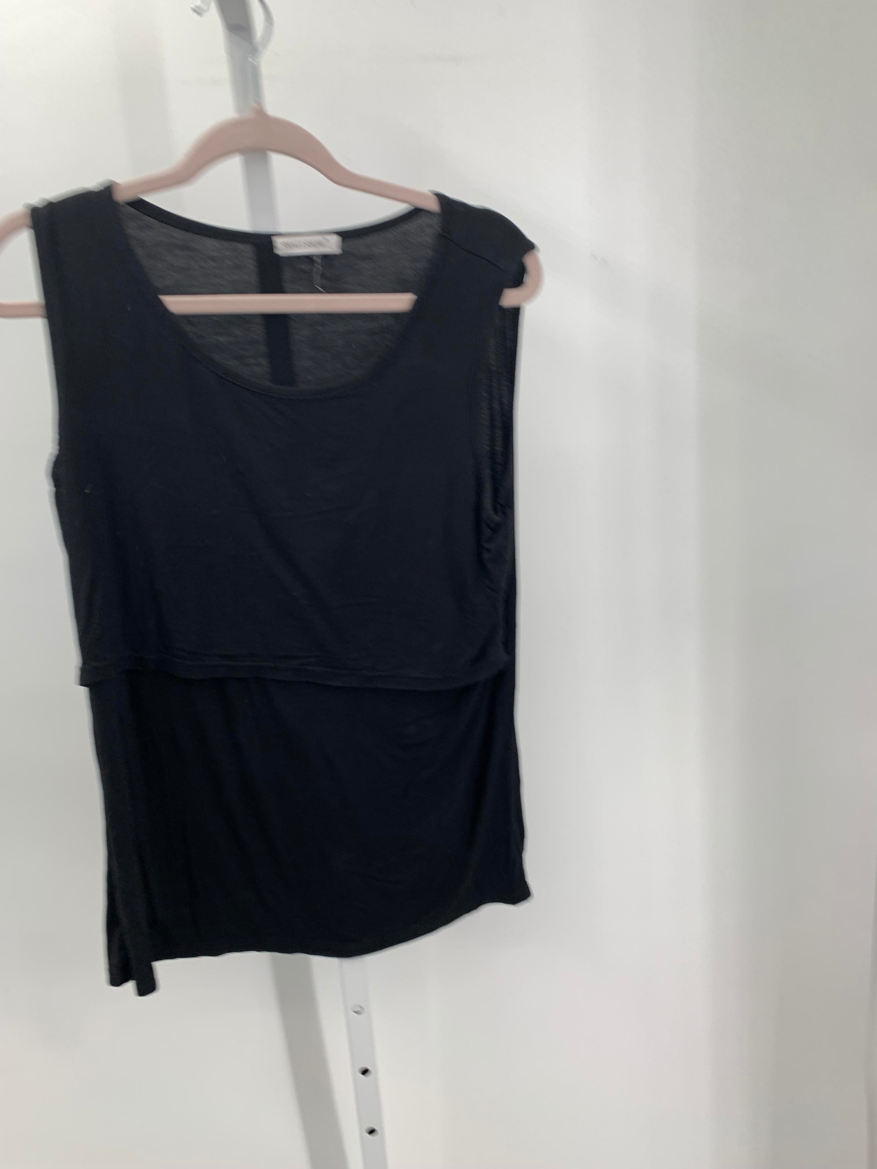 Black Size Large Maternity Tank