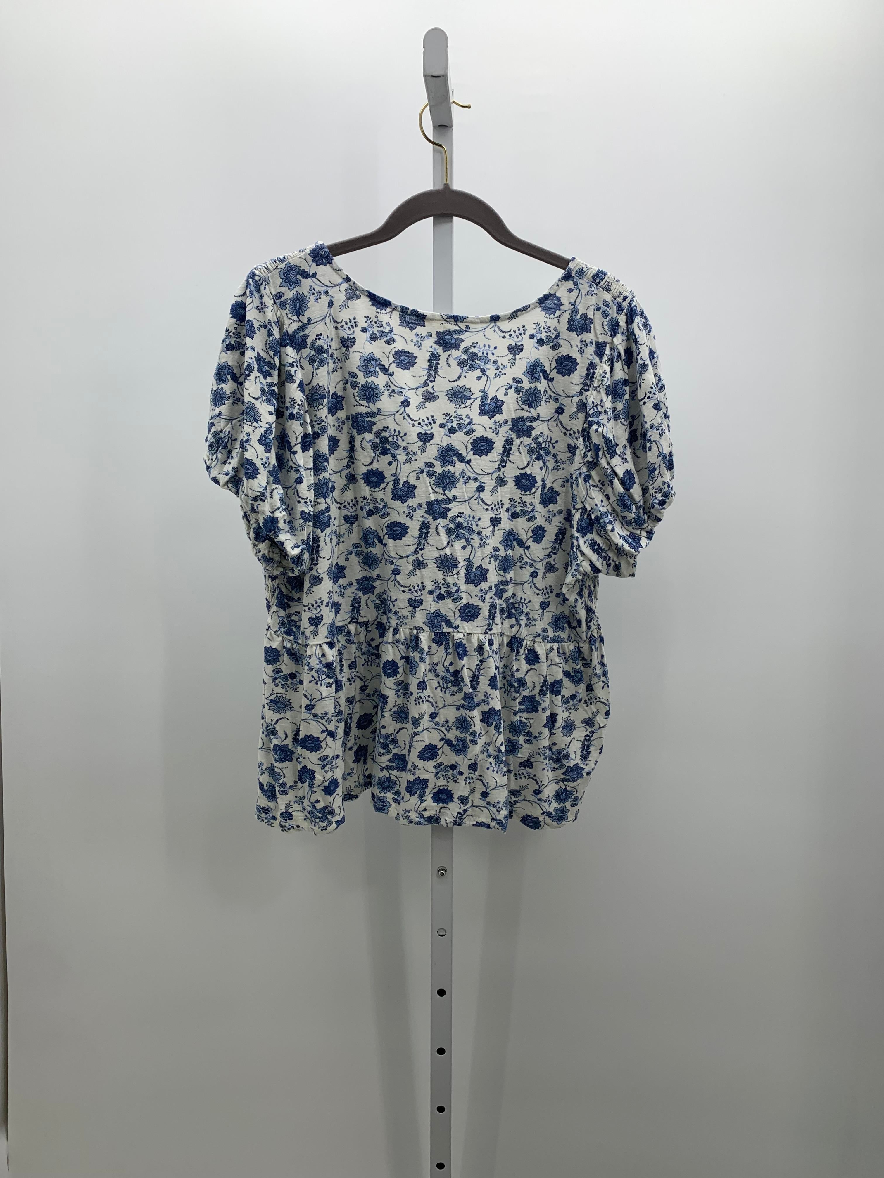 Lucky Brand Size Extra Large Misses Short Sleeve Shirt