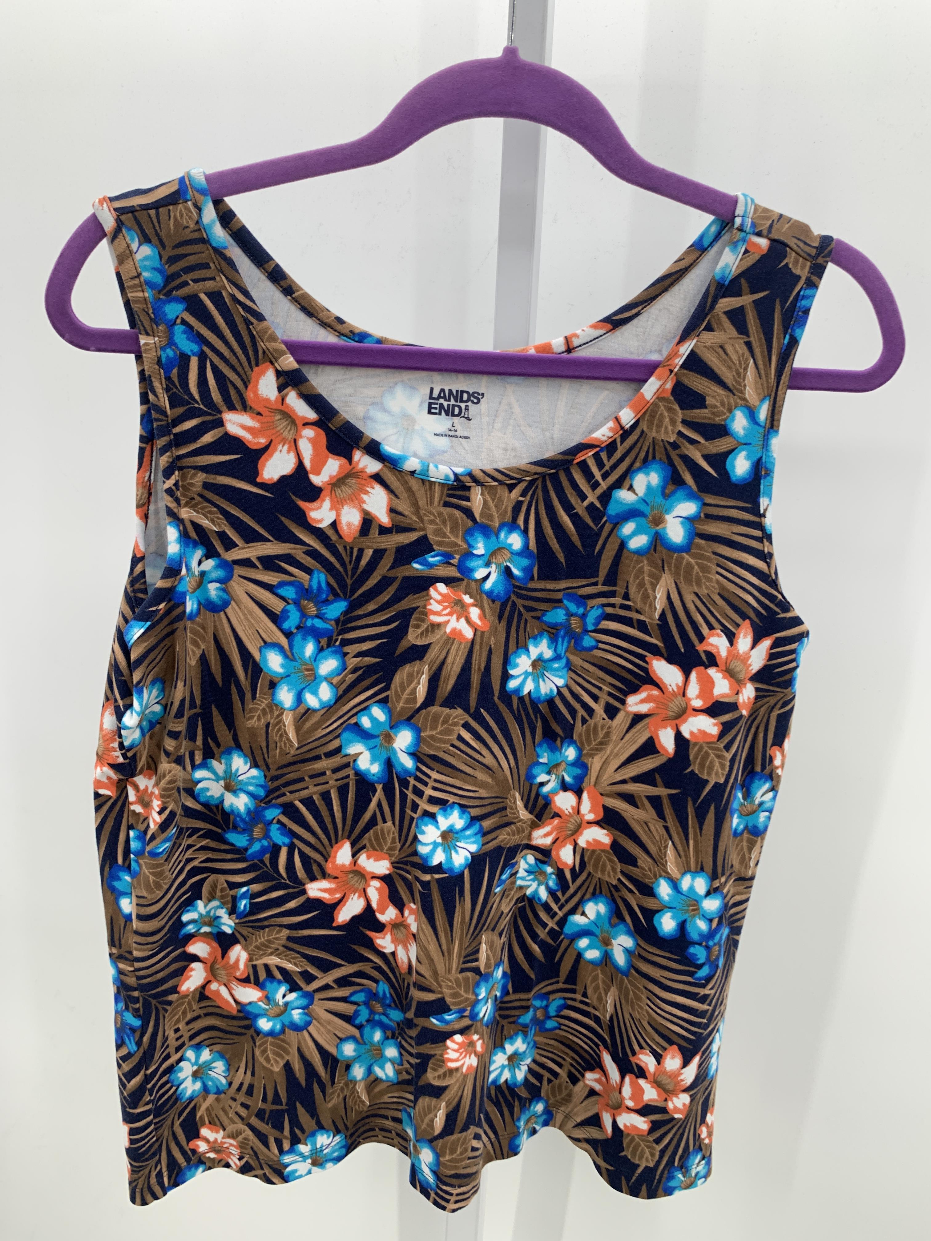 Lands End Size Large Misses Tank