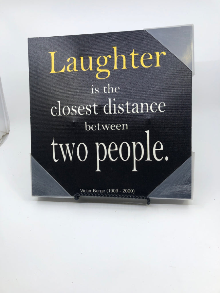 LAUGHTER- QUOTE CANVAS WALL ART.