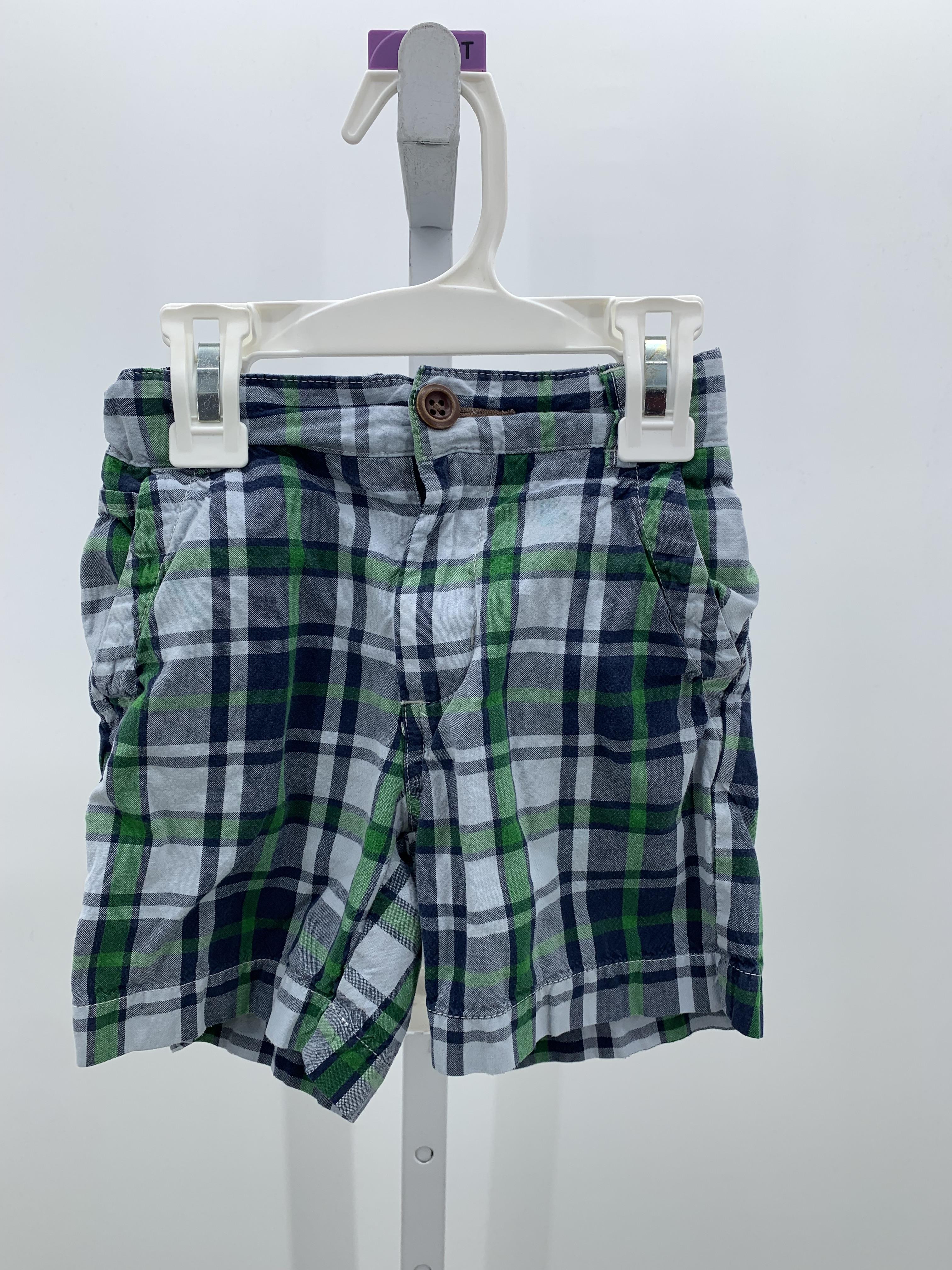 GREEN PLAID SHORTS