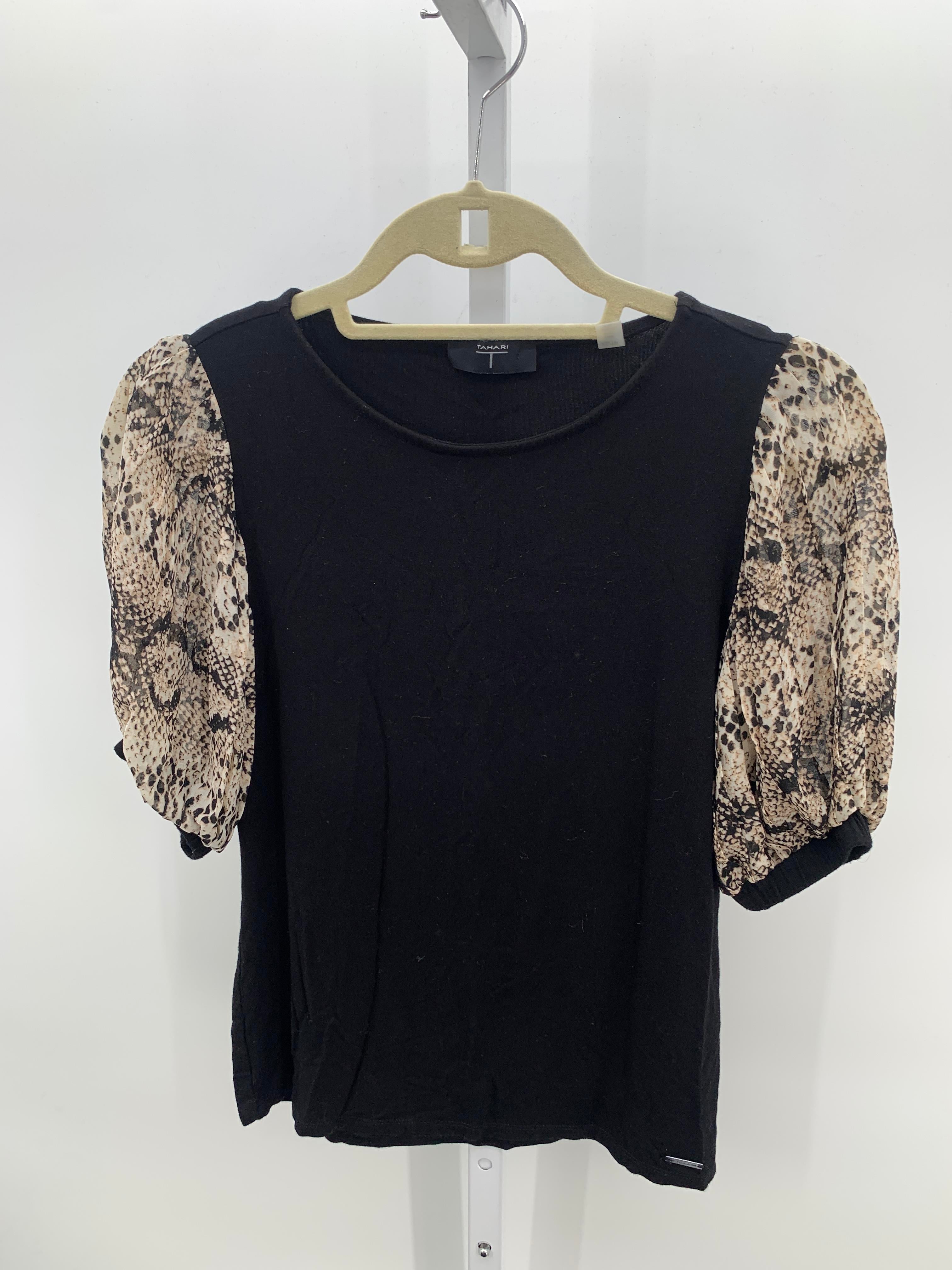 Tahari Size X Small Misses Short Sleeve Shirt