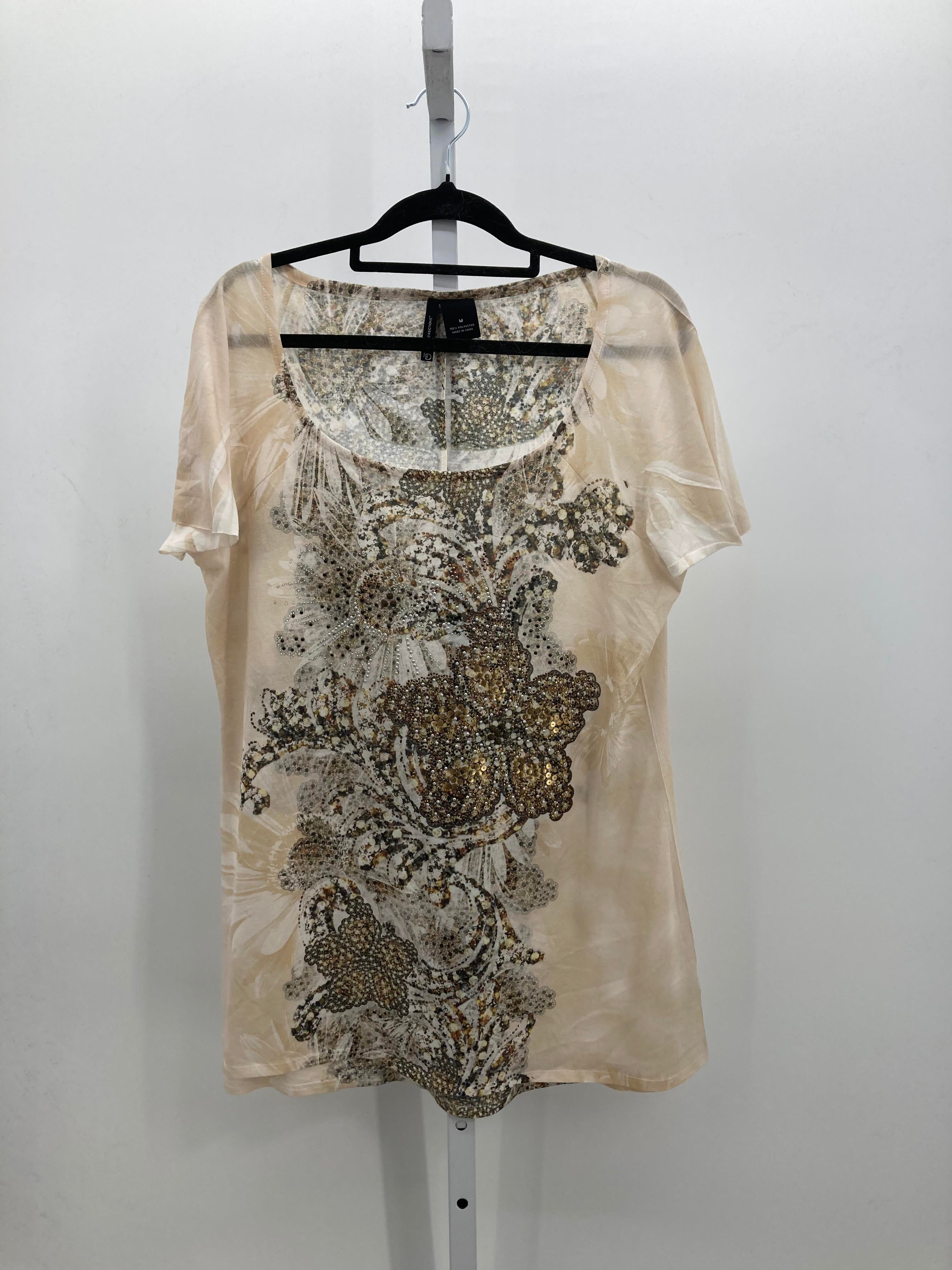 New Direction Size Medium Misses Short Sleeve Shirt