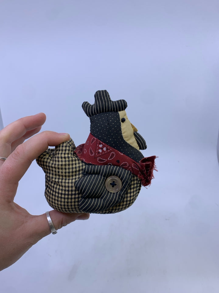 PLUSH ROOSTER FIGURE.