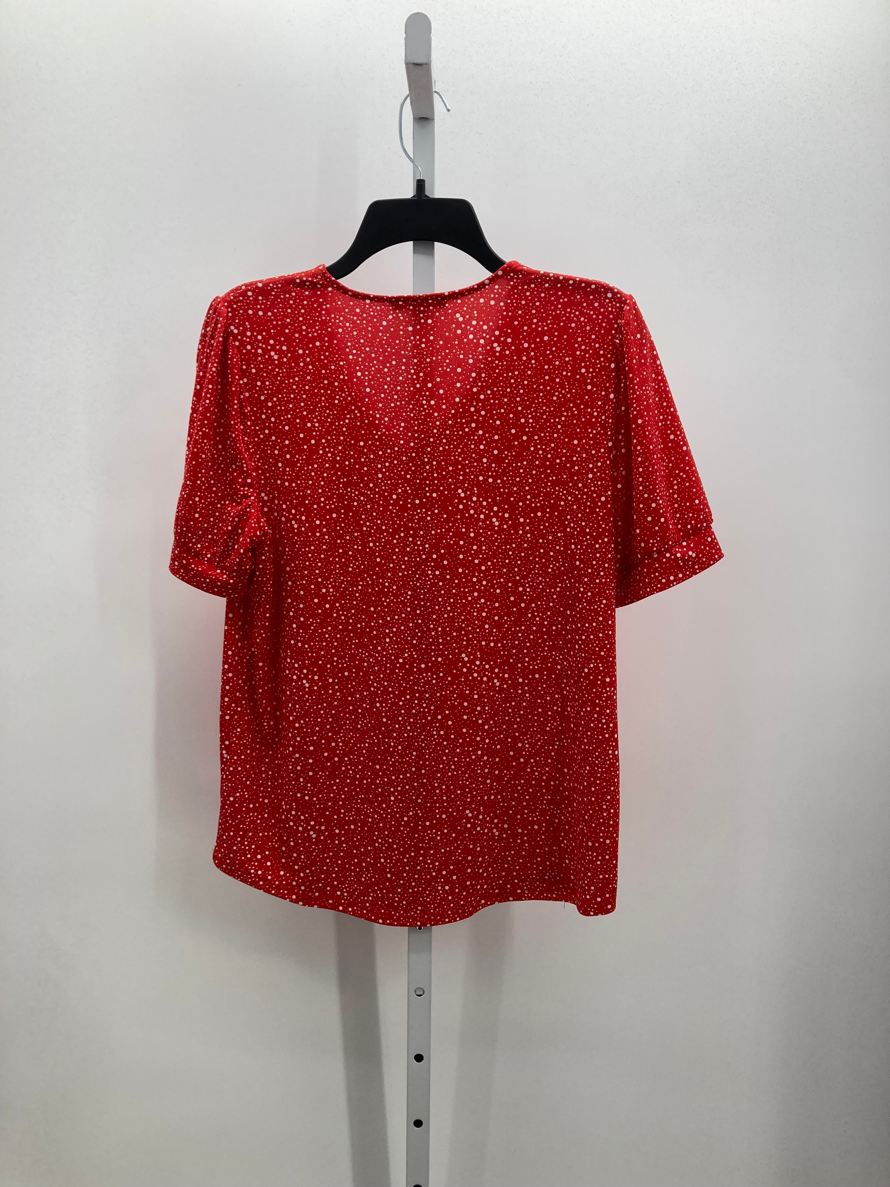 Adrianna Papell Size Medium Misses Short Sleeve Shirt