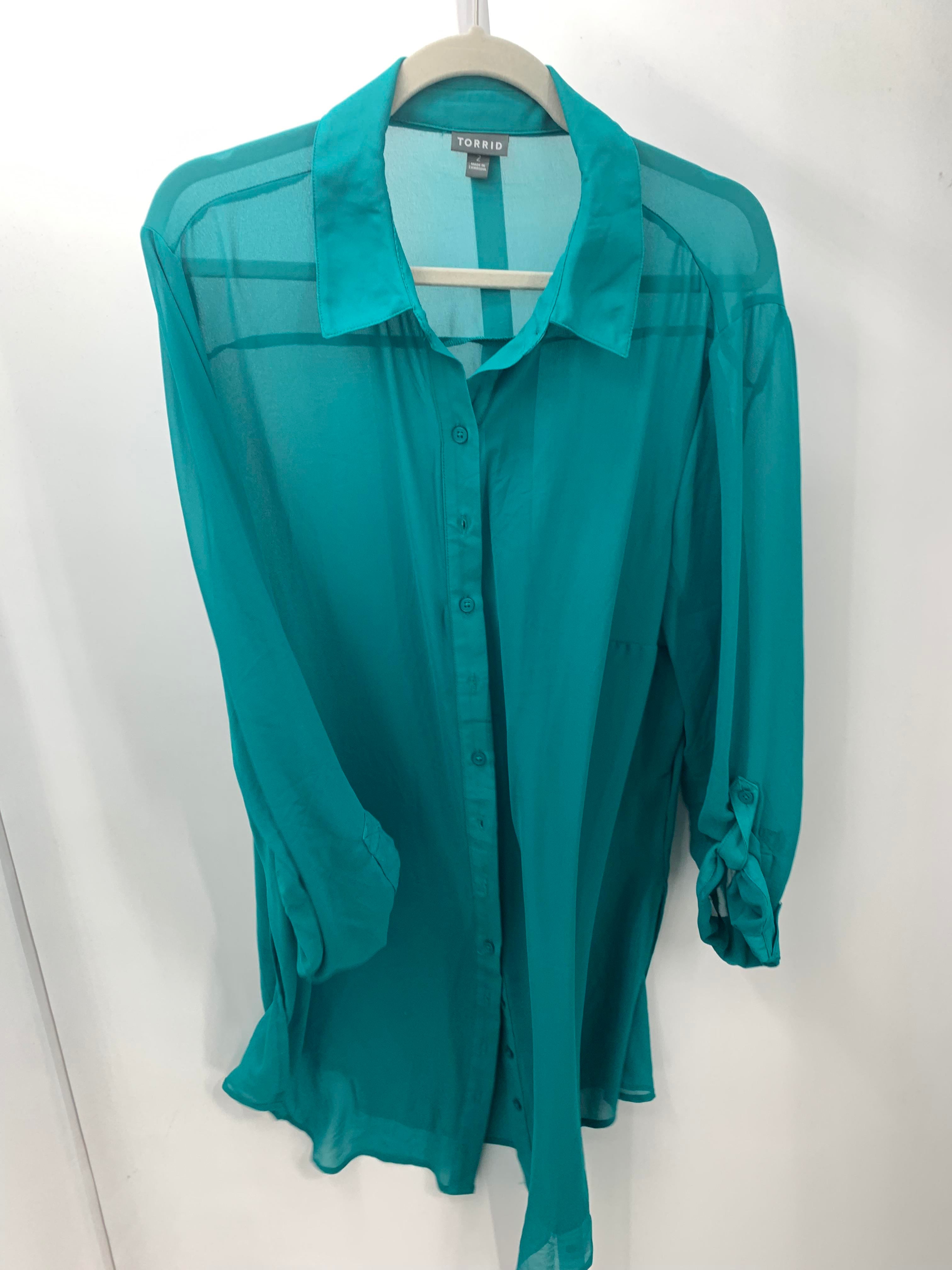 Torrid Size 2X Womens Long Sleeve Shirt