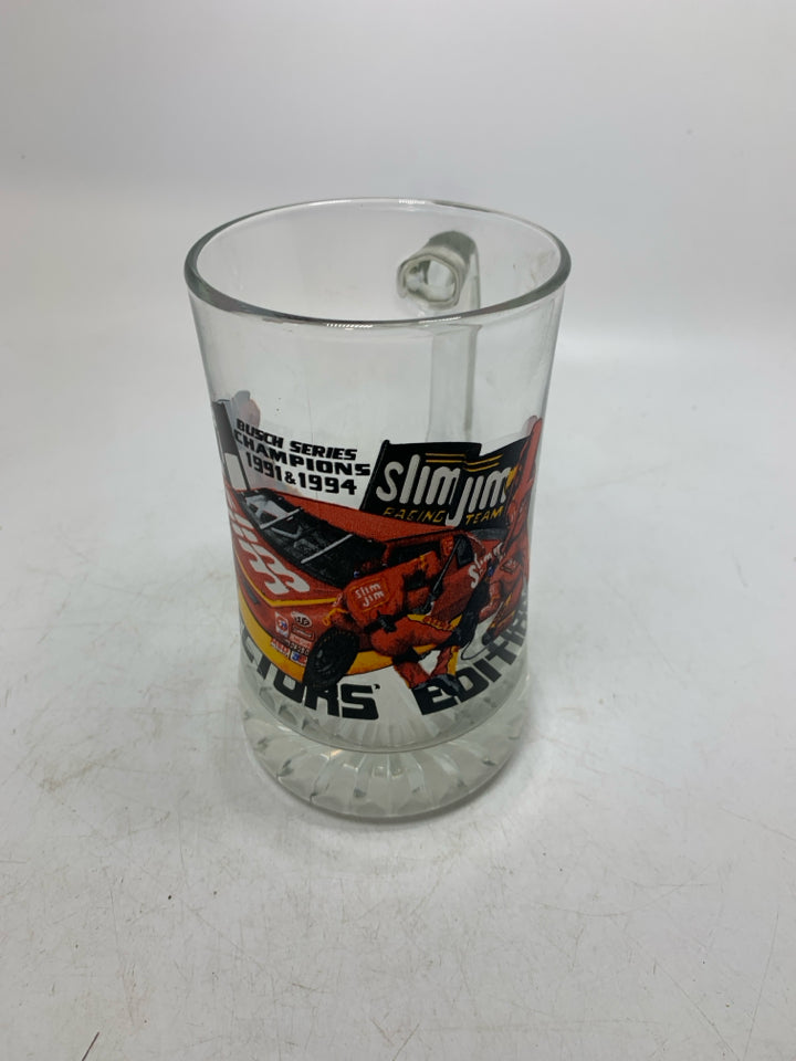 VTG HEAVY SLIM JIM RACING TEAM BUSCH LARGE BEER MUG.