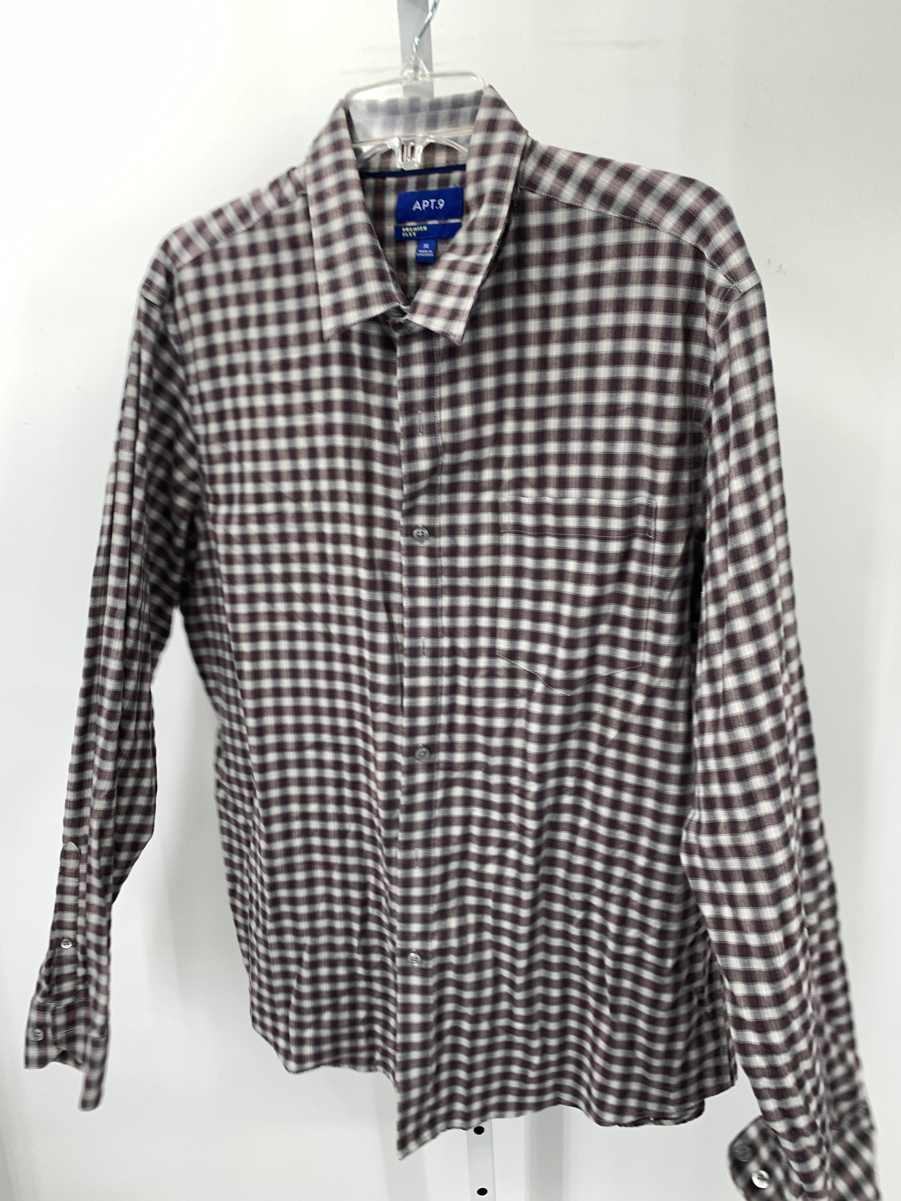 PURPLE PLAID BTN DOWN