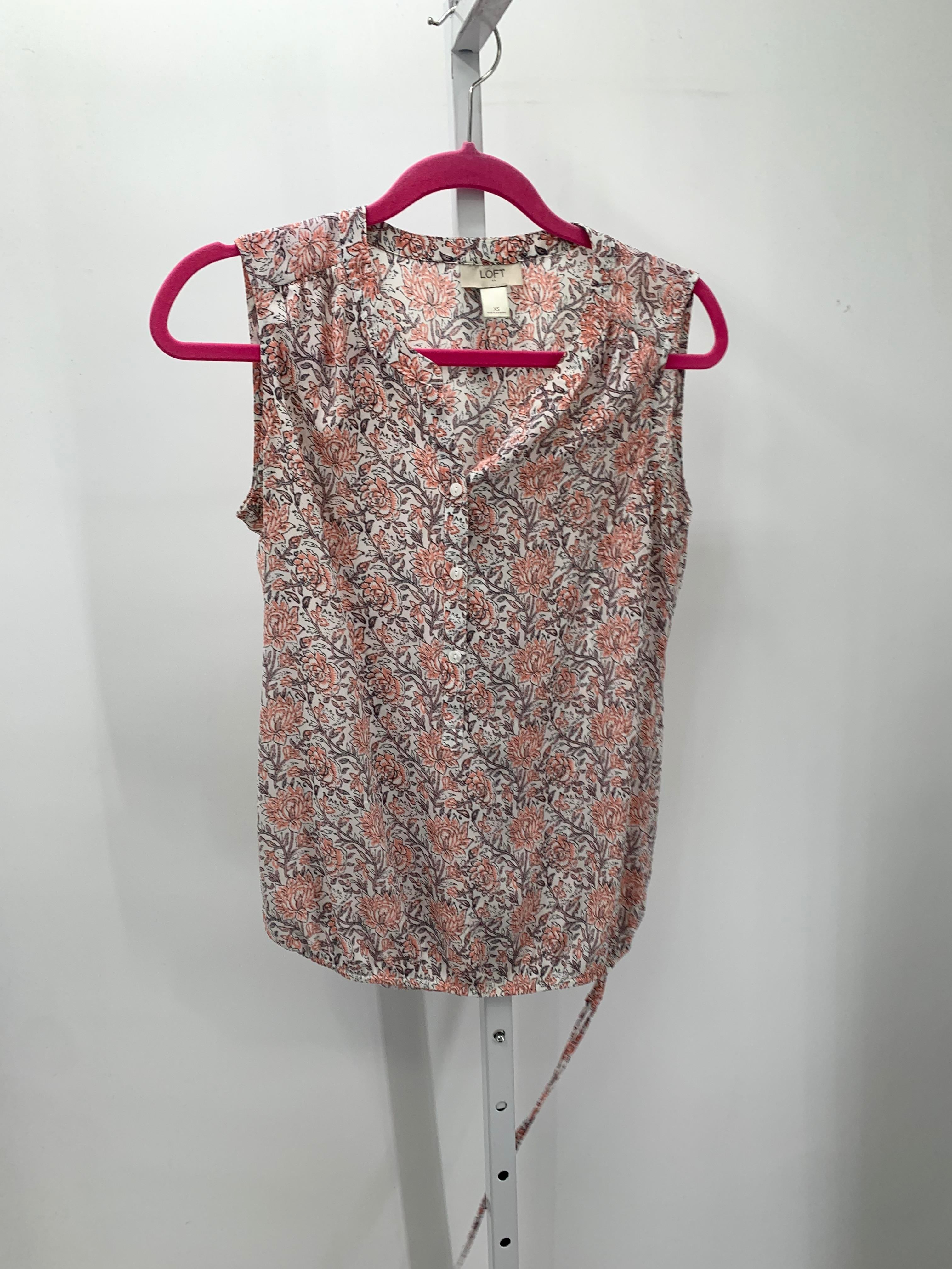 Loft Size X Small Misses Sleeveless Shirt