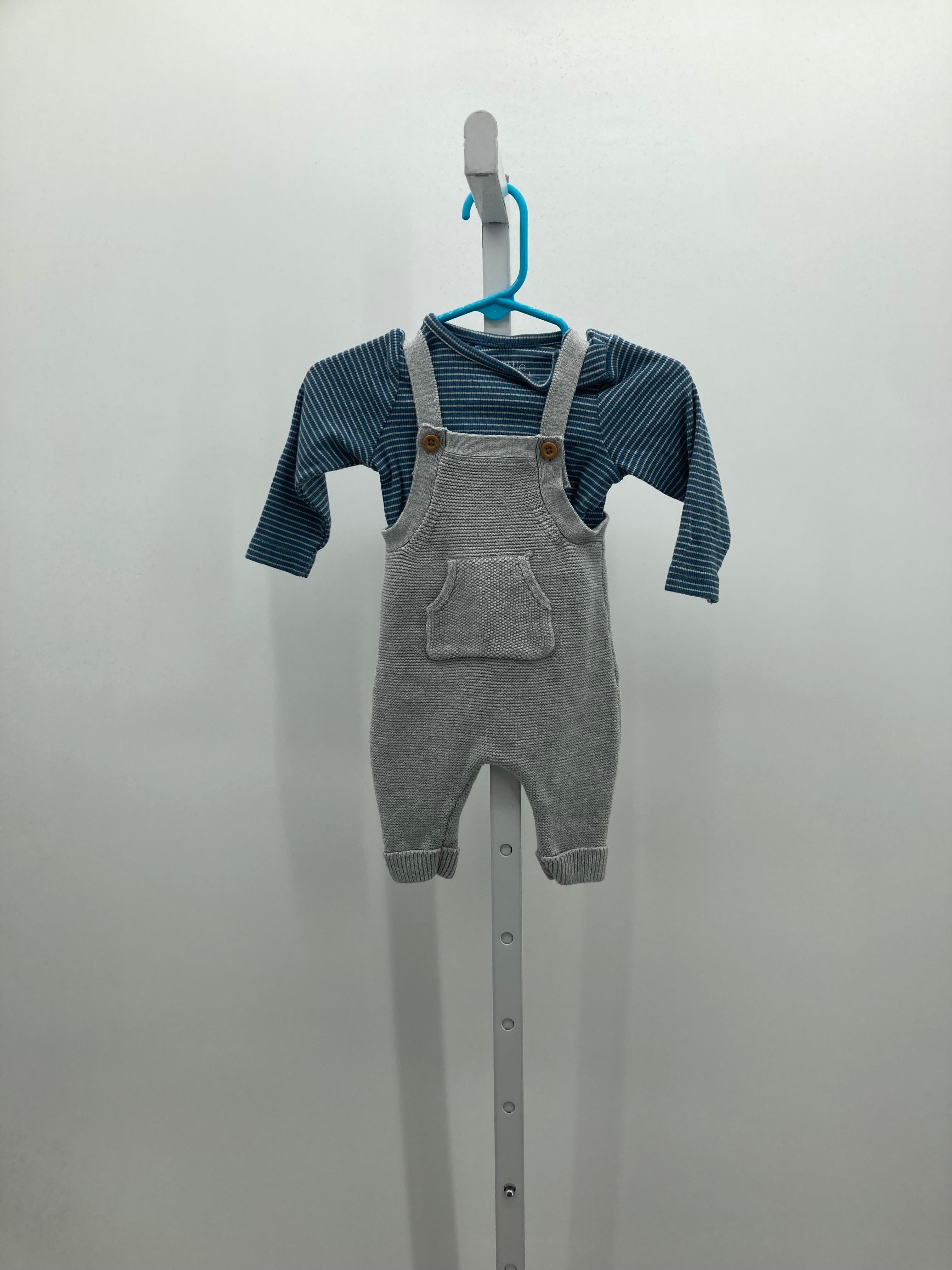 STRIPES SHIRT GREY OVERALLS
