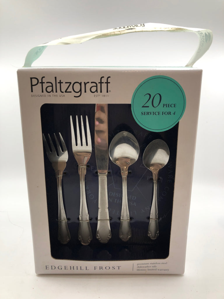 NIB PFALTZGRAFF 20PC CUTLERY SET.