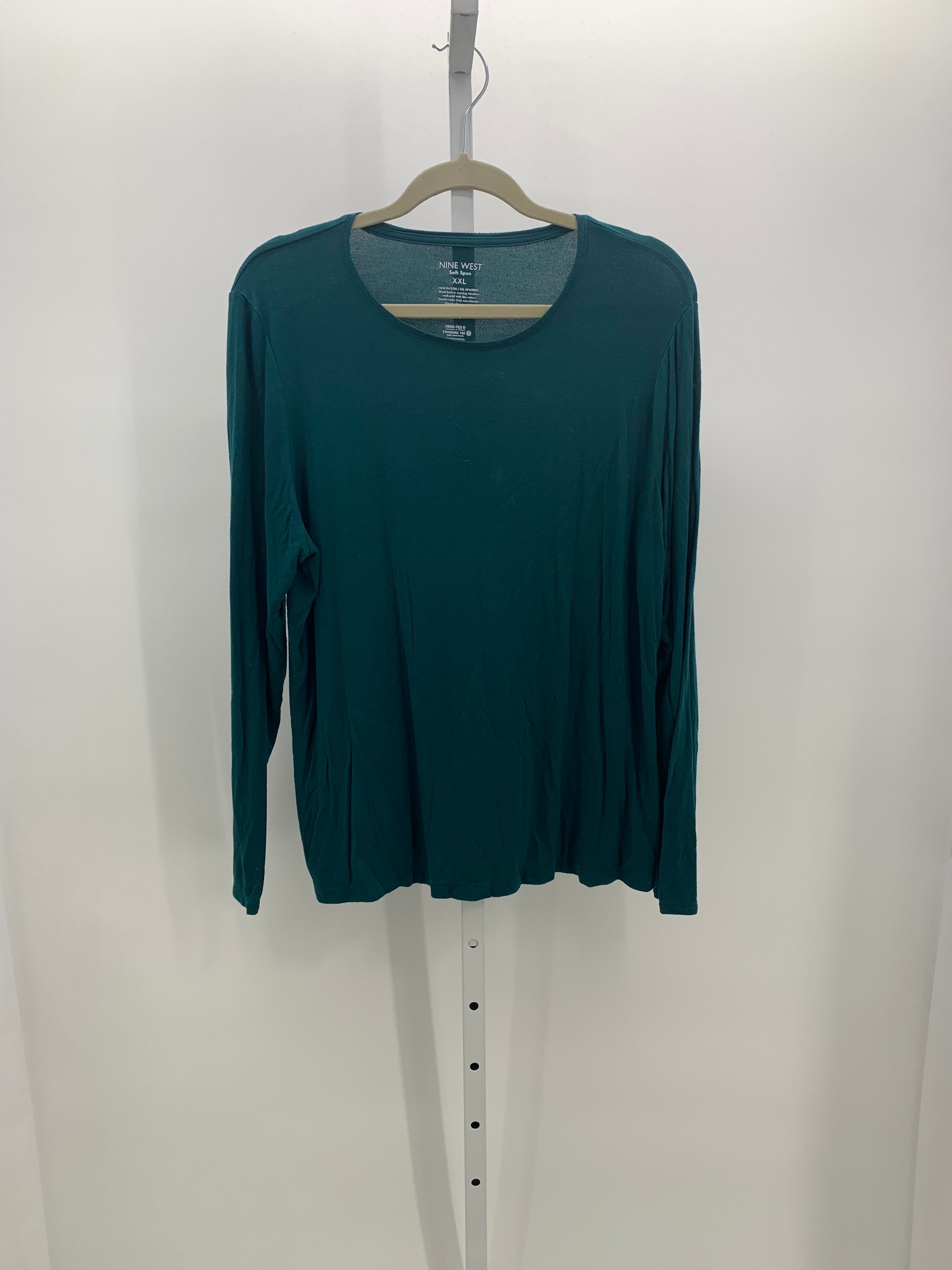 Nine West Size XXL Misses Long Sleeve Shirt