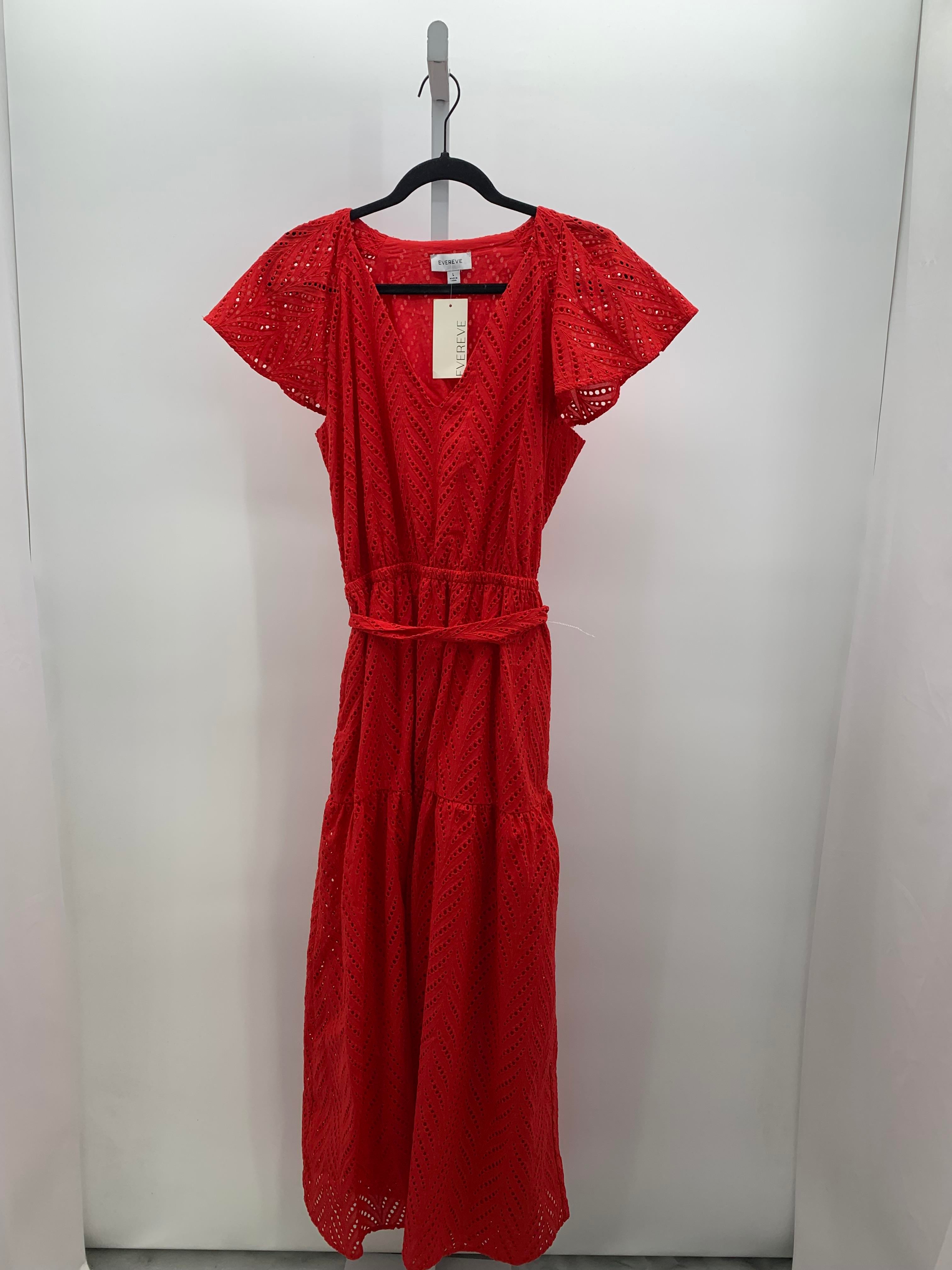 Size Large Misses Short Sleeve Dress