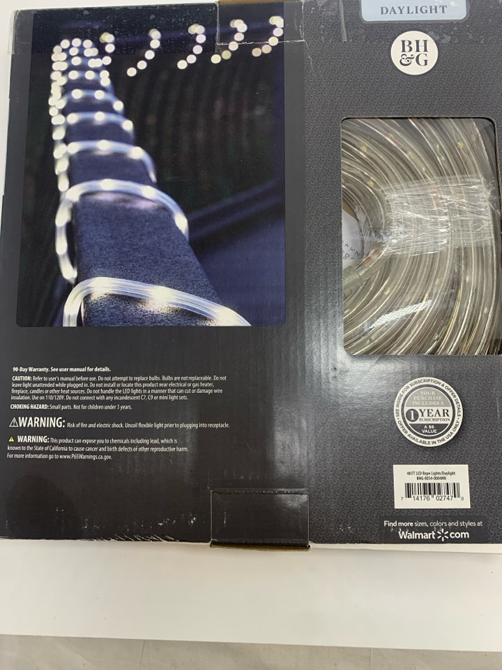 NIB LED ROPE LIGHTS.