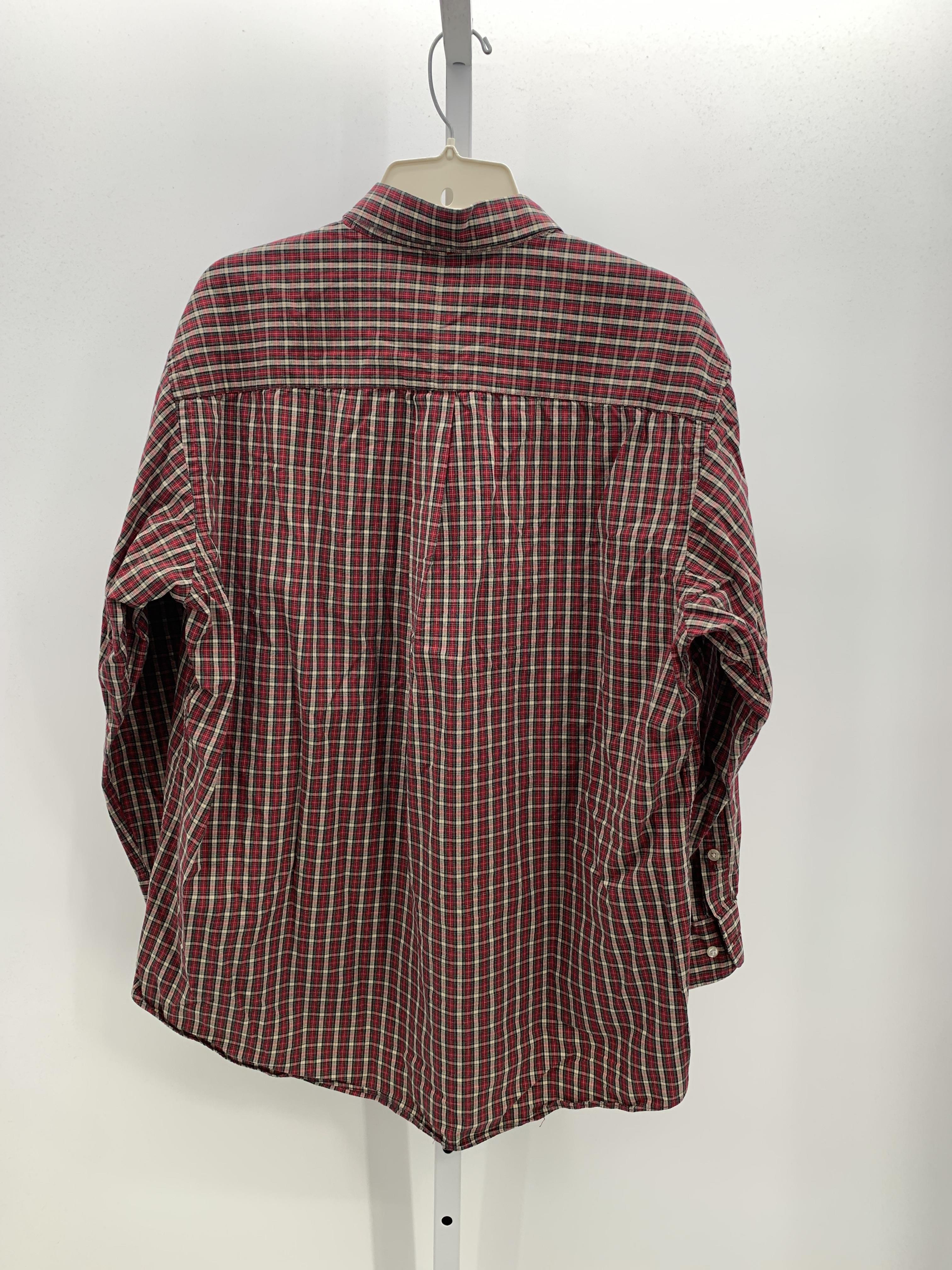 PLAID BTN DOWN
