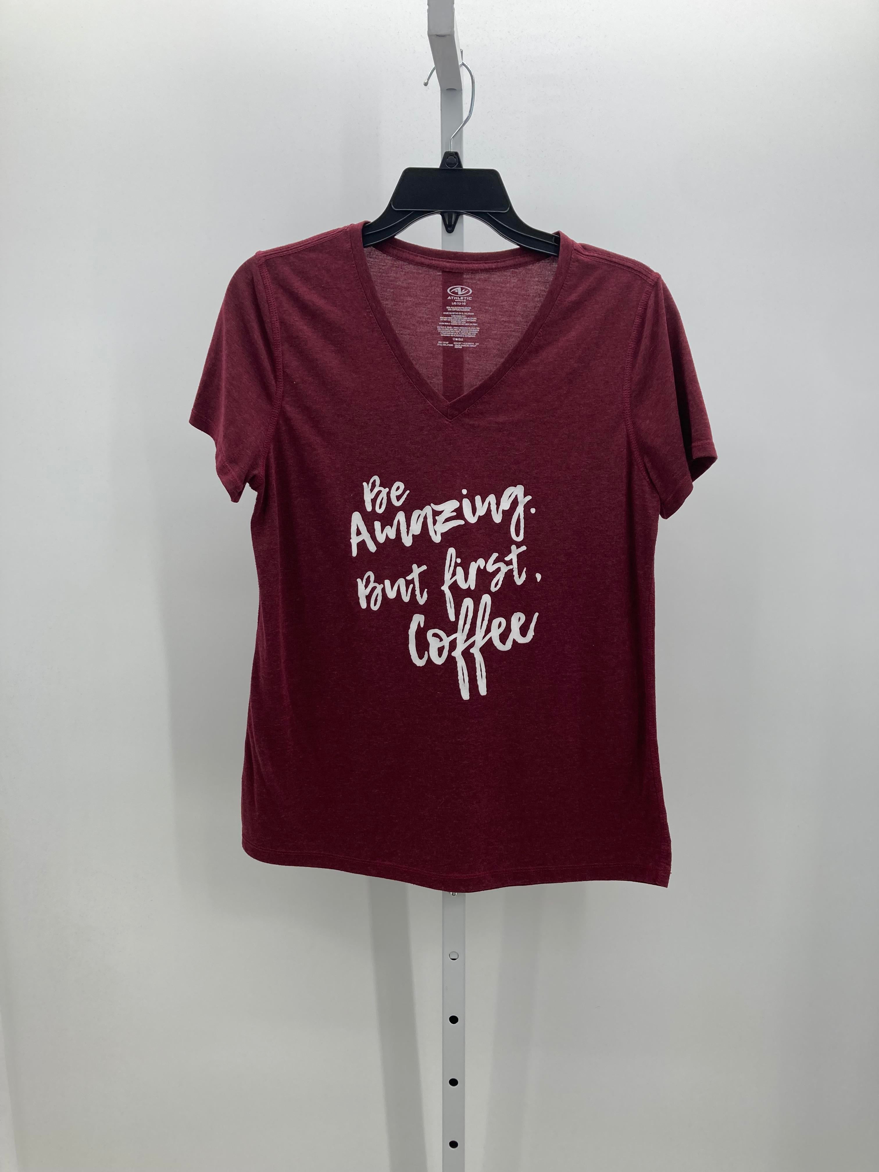 Athletic Works Size Large Misses Short Sleeve Shirt