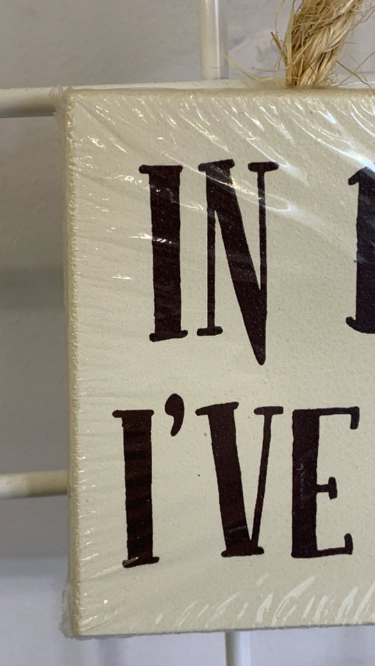 IN DOG BEERS BLOCK HANGING.