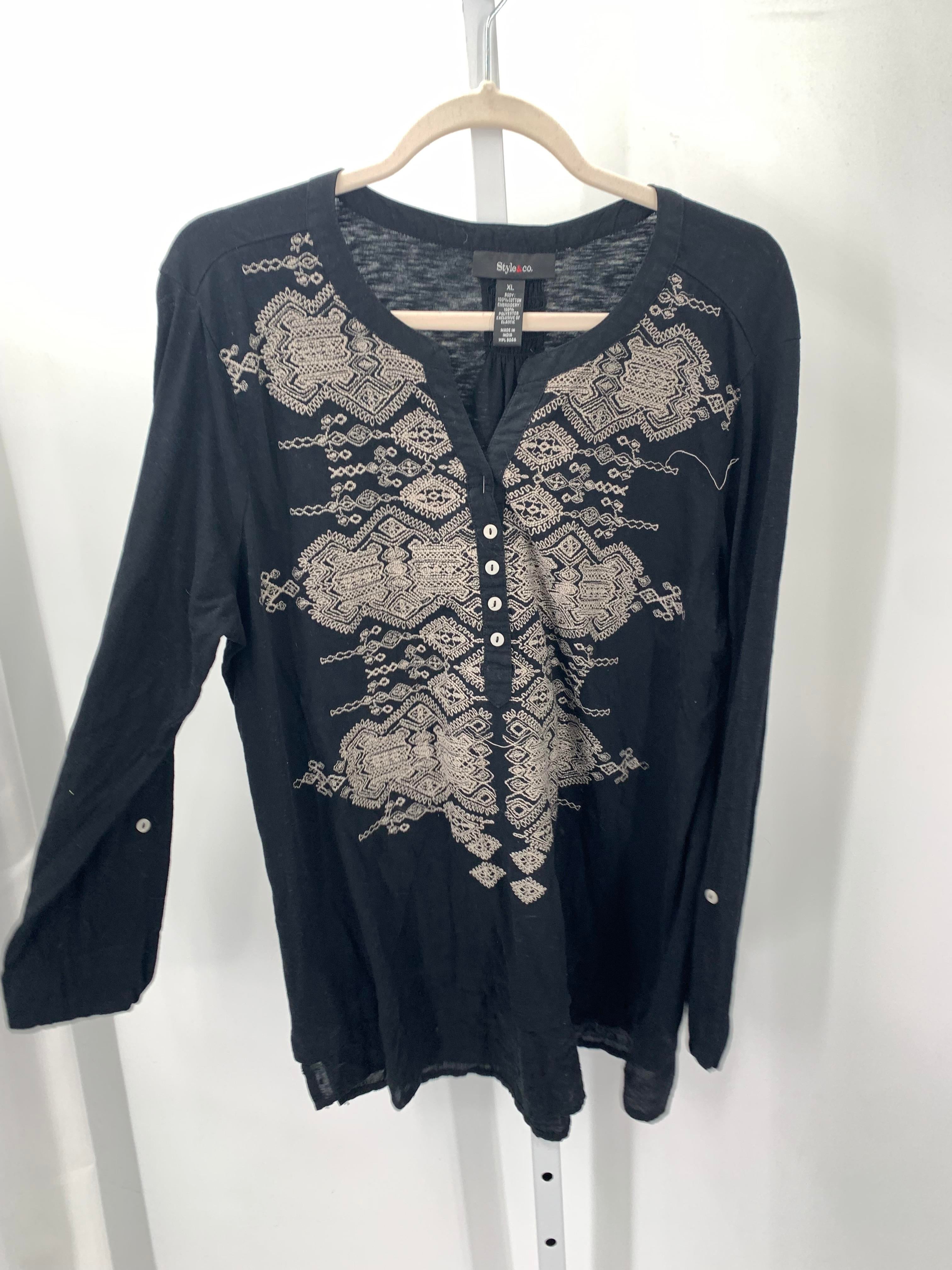 Style & Co. Size Extra Large Misses Long Sleeve Shirt