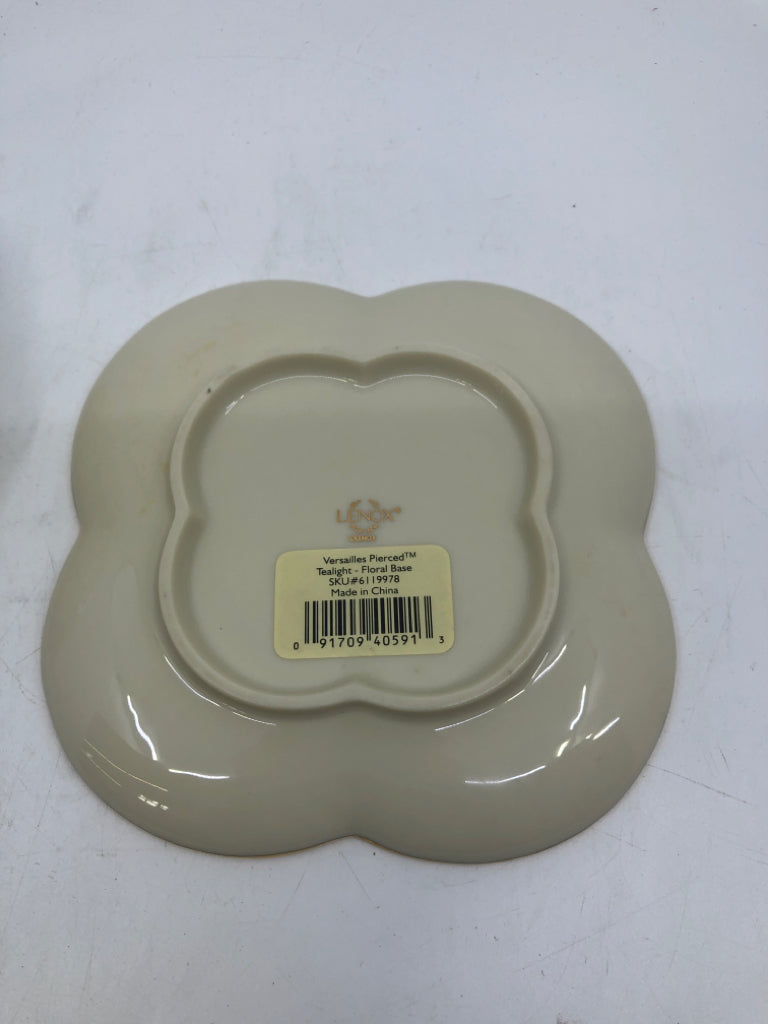 2PC LENOX TEA LIGHT HOLDER.