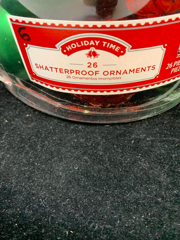 NIP 26 SHATTERPROOF ORNAMENTS