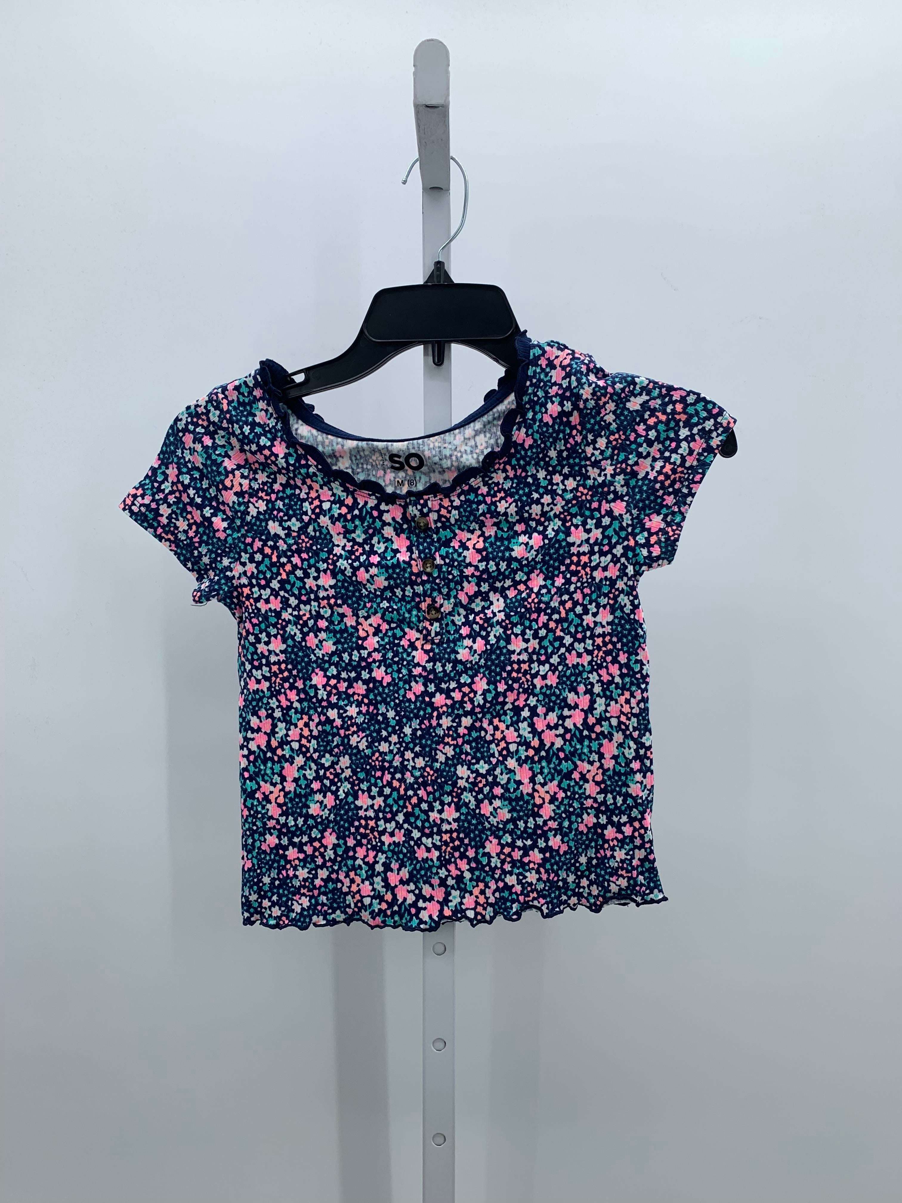 SO Size 8 Girls Short Sleeve Shirt