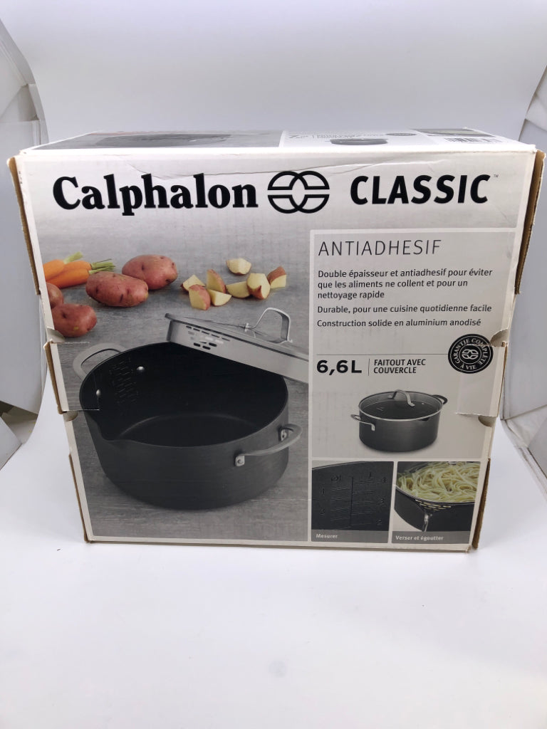 NIB 7QT DUTCH OVEN & COVER-CALPHALON CLASSIC