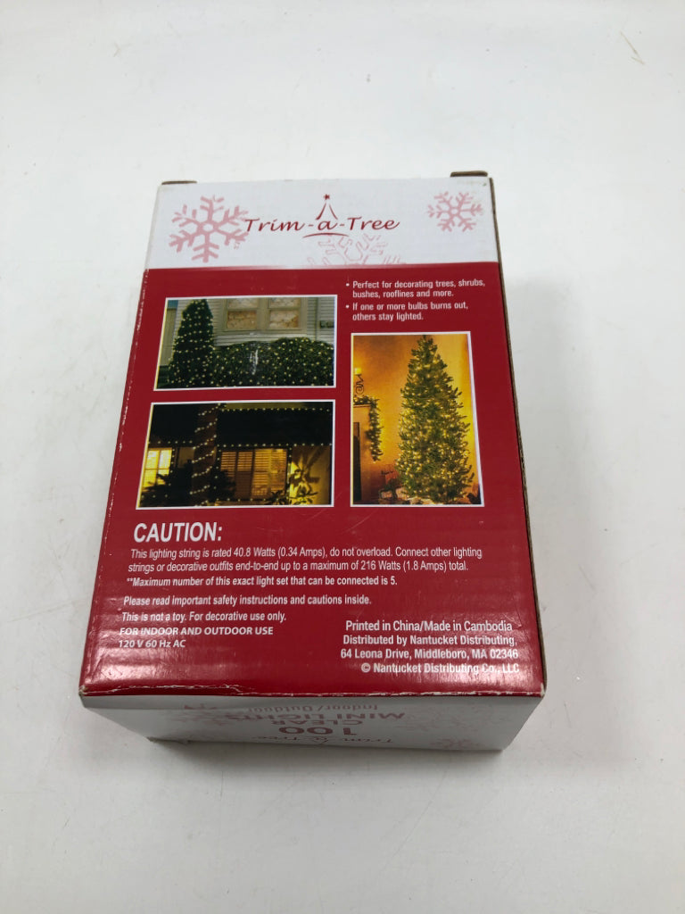 NIB CLEAR STRING LIGHTS.