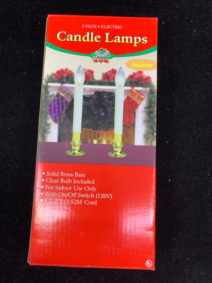 2 NIP CANDLE LAMPS