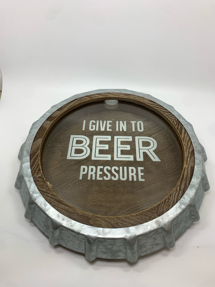 BEER BOTTLE CAP SHADOWBOX HOLDER.