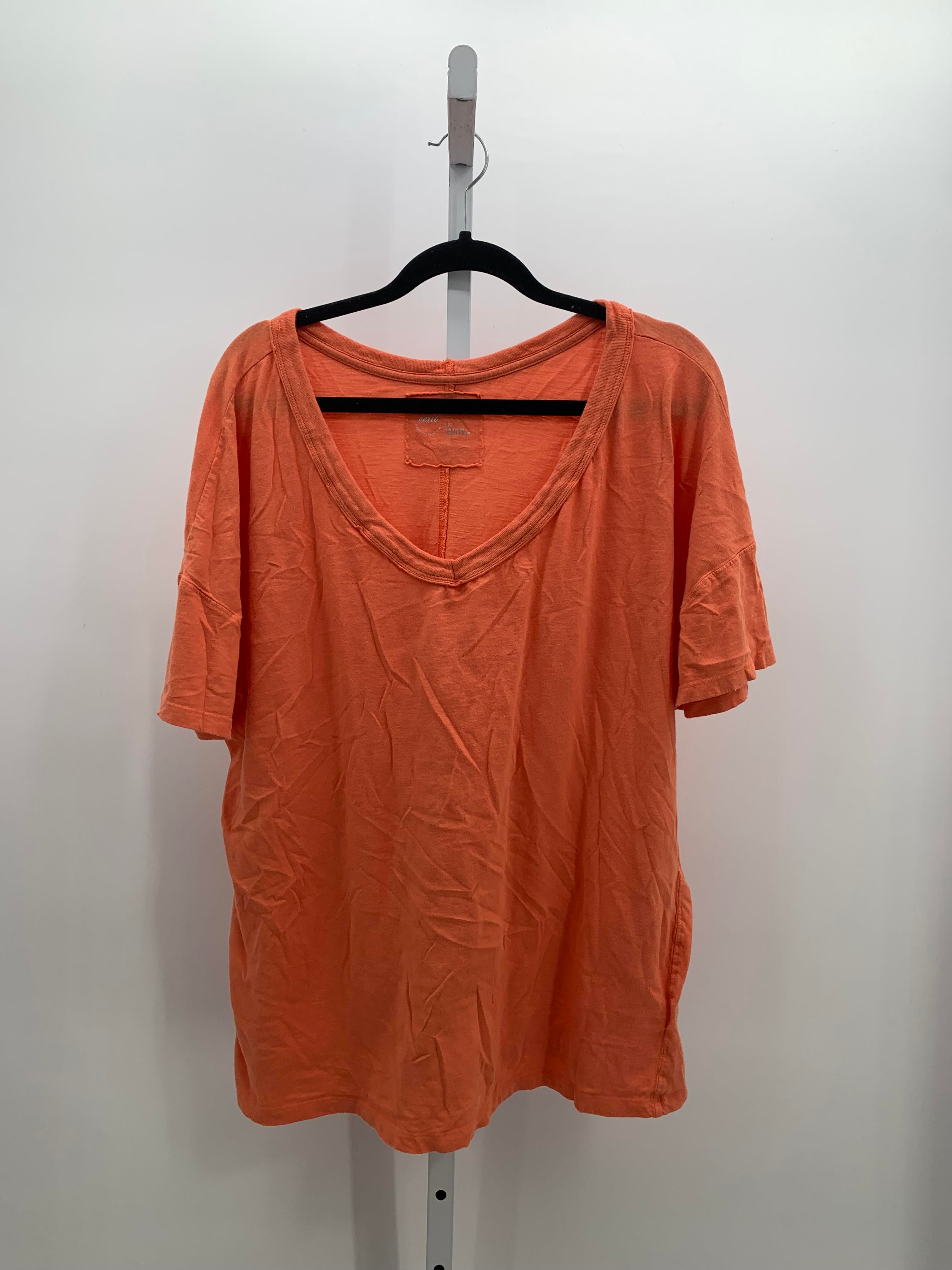 Aerie Size Large Juniors Short Sleeve Shirt