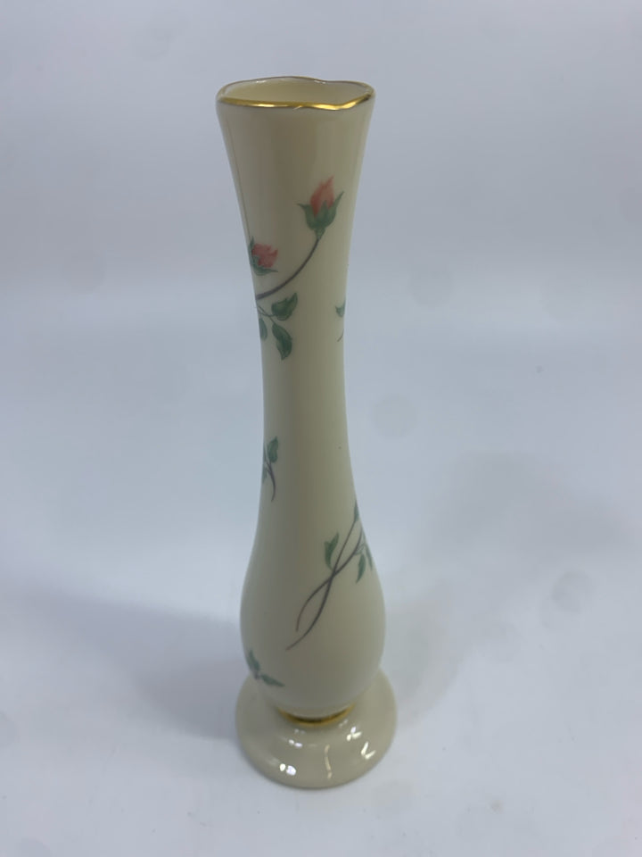 LENOX ROSE MANOR BUD VASE.